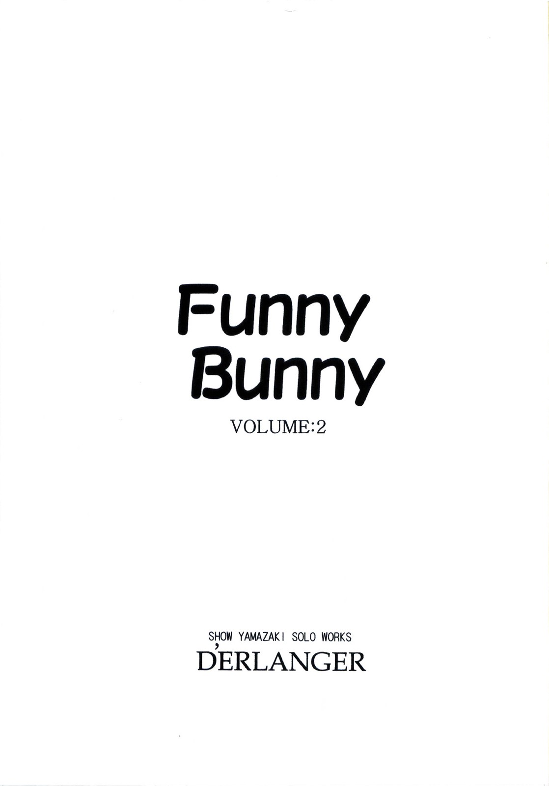 [D'ERLANGER (Yamazaki Show)] Funny Bunny VOLUME:2 page 3 full