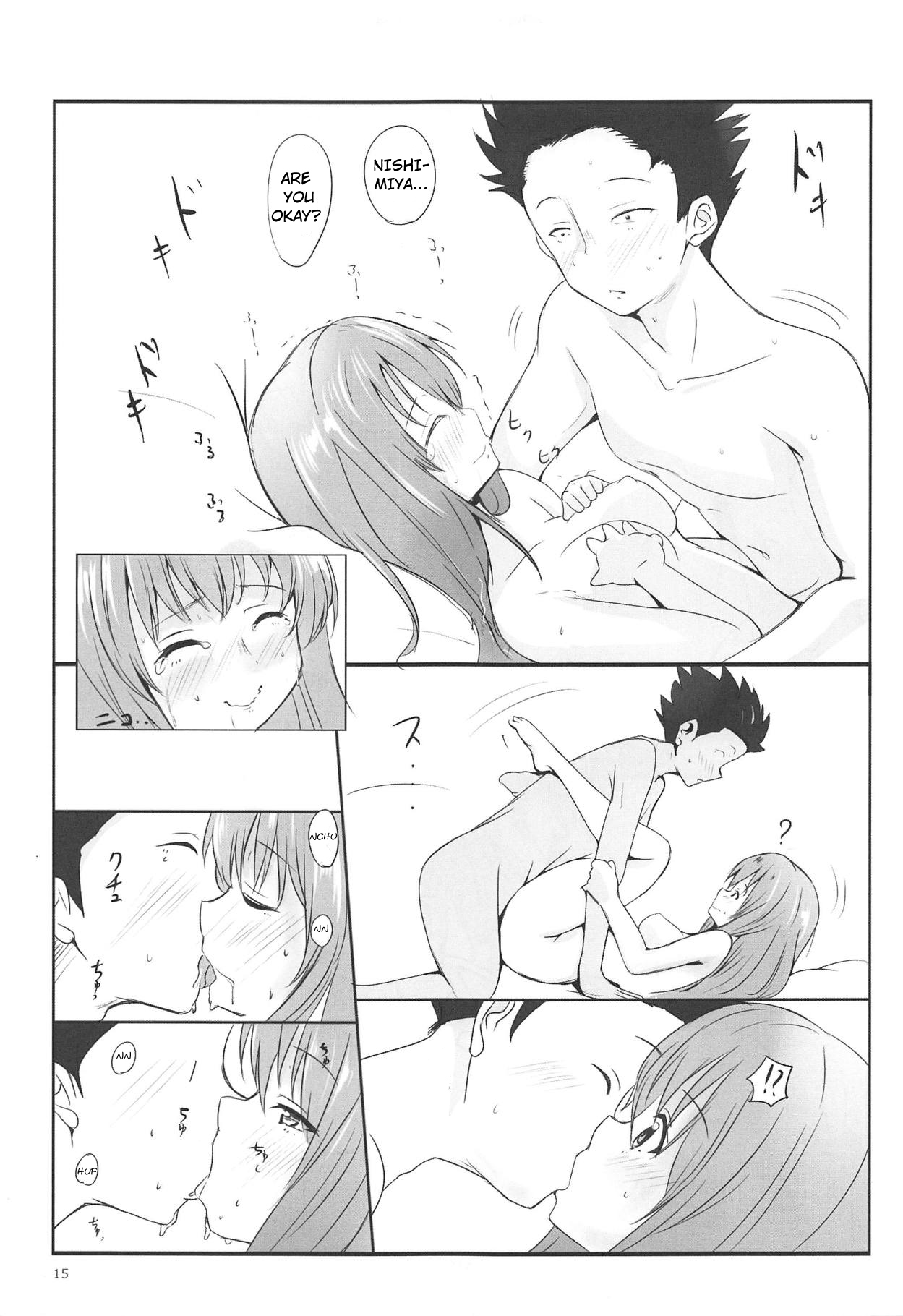 (C91) [Omocha Kaden (Beni Bana)] Shoutan to Shoutan (Koe no Katachi) (English) page 13 full