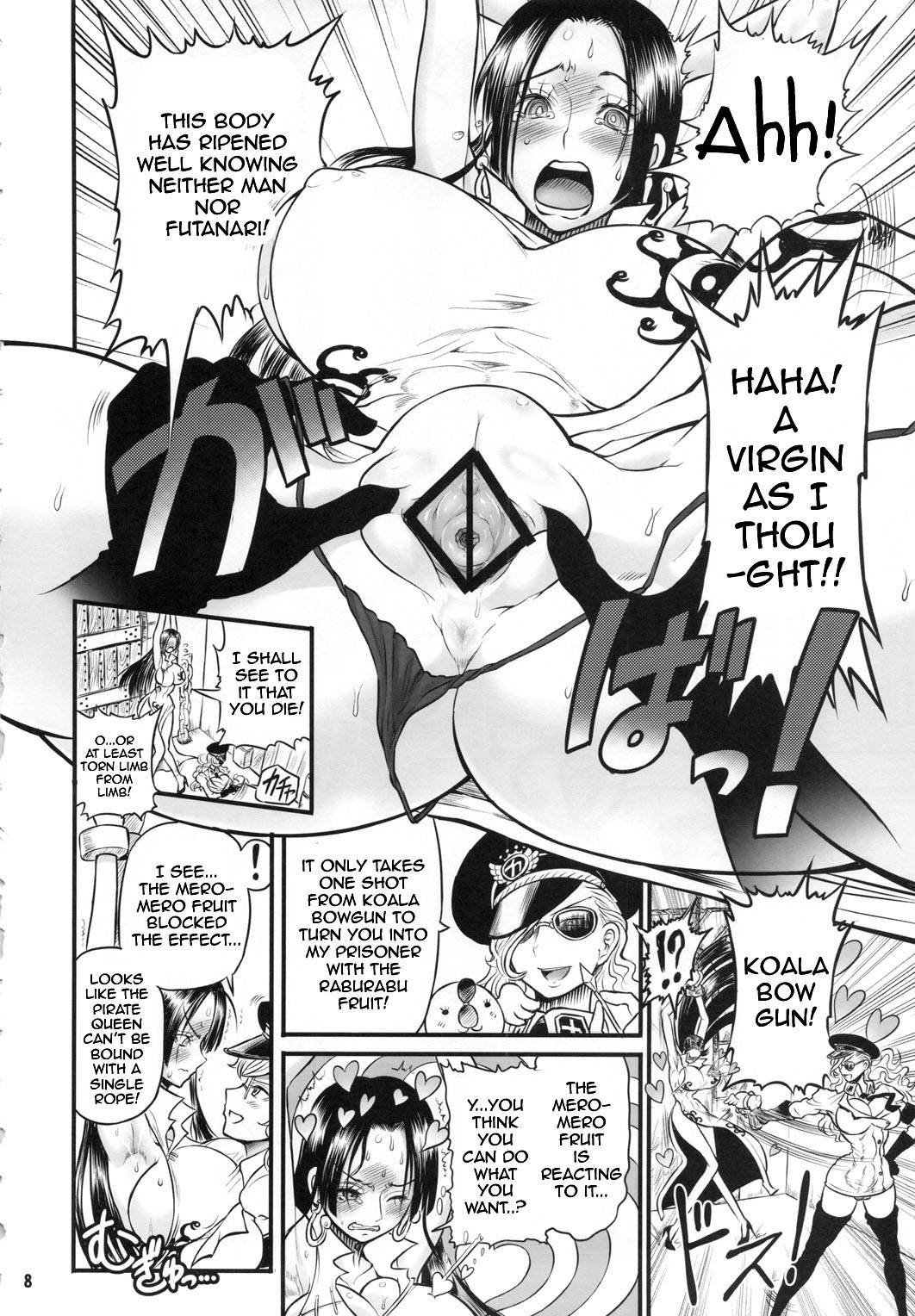 (C79) [Arsenothelus (Rebis, Chinbotsu)] Midarezaki Kaizoku Jotei | Bloom Pirate Hooker Queen (One Piece) [English] {doujin-moe.us} page 7 full