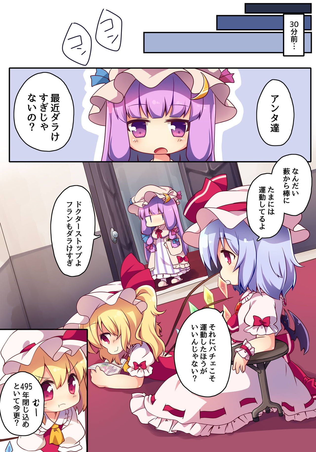 [#005FFF (Aogi)] Watashi-tachi ga Lv.1 nanka no Slime ni Makeru to demo!? (Touhou Project) [Digital] page 4 full