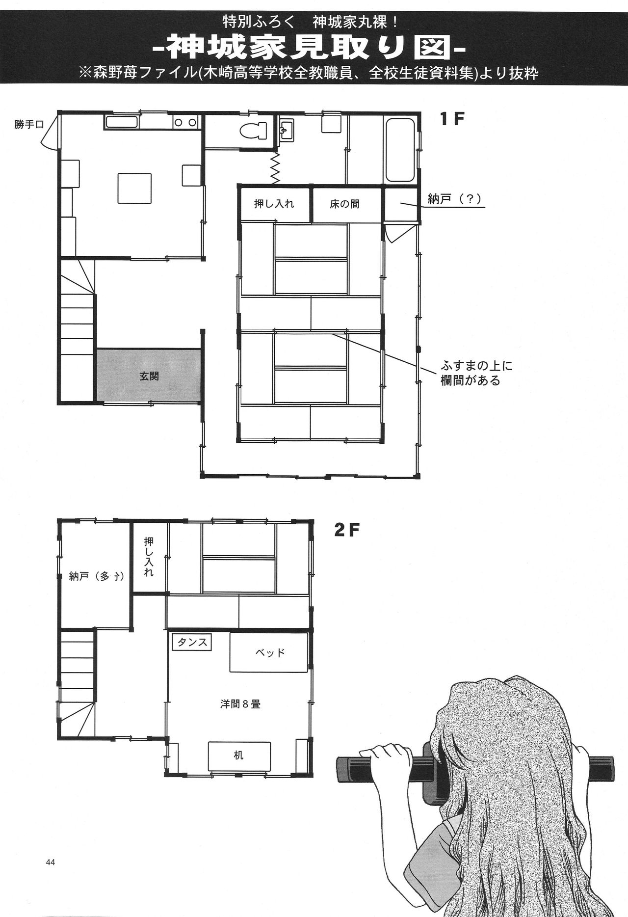 (C65) [Kensoh Ogawa (Fukudahda)] One 2 Girls Compilation (Onegai Twins) page 43 full