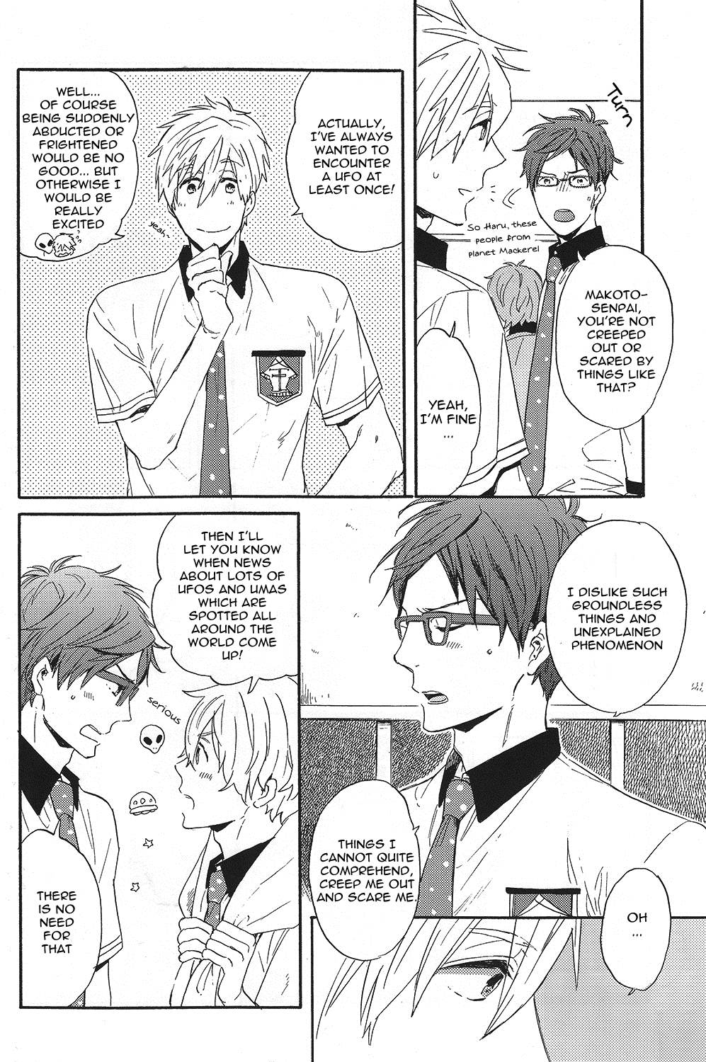 (SUPER23) [Ciao, baby (Miike Romuko)] Kowagari Mash Up! (Free!) [English] [ebil trio] page 7 full