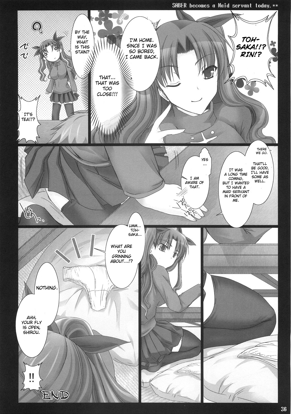 (C71) [UDON-YA (Kizuki Aruchu, ZAN)] Kyou Dake Desuyo? (Fate/stay night) [English] [CGrascal] page 35 full