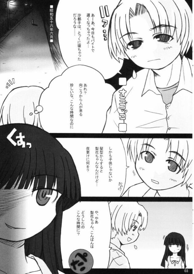 (C69) [Panda Banzai! (Ueno no Panda)] Hinamisawa no hon - Shin Kikoku hen (Higurashi no Naku Koro ni [When They Cry - Higurashi]) page 3 full