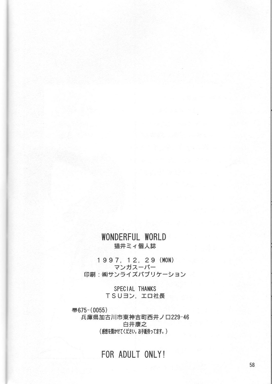(C53) [Manga Super (Nekoi Mie)] Wonderful World (Neon Genesis Evangelion) page 57 full