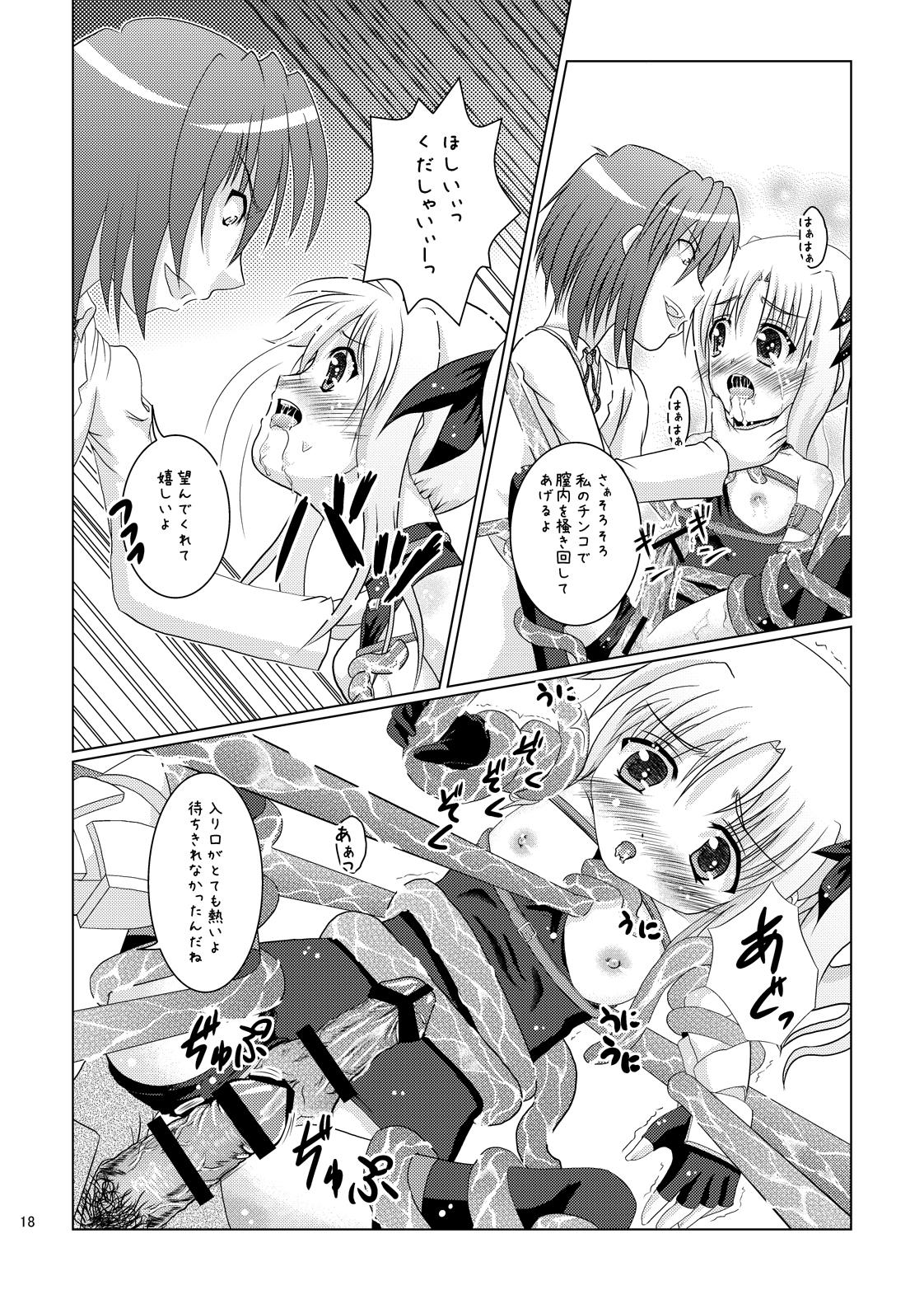 (C78) [Choco Mint] Seitei Jikken ~Hikisa Kareta Barrier Jacket~ (Magical Girl Lyrical Nanoha) page 17 full