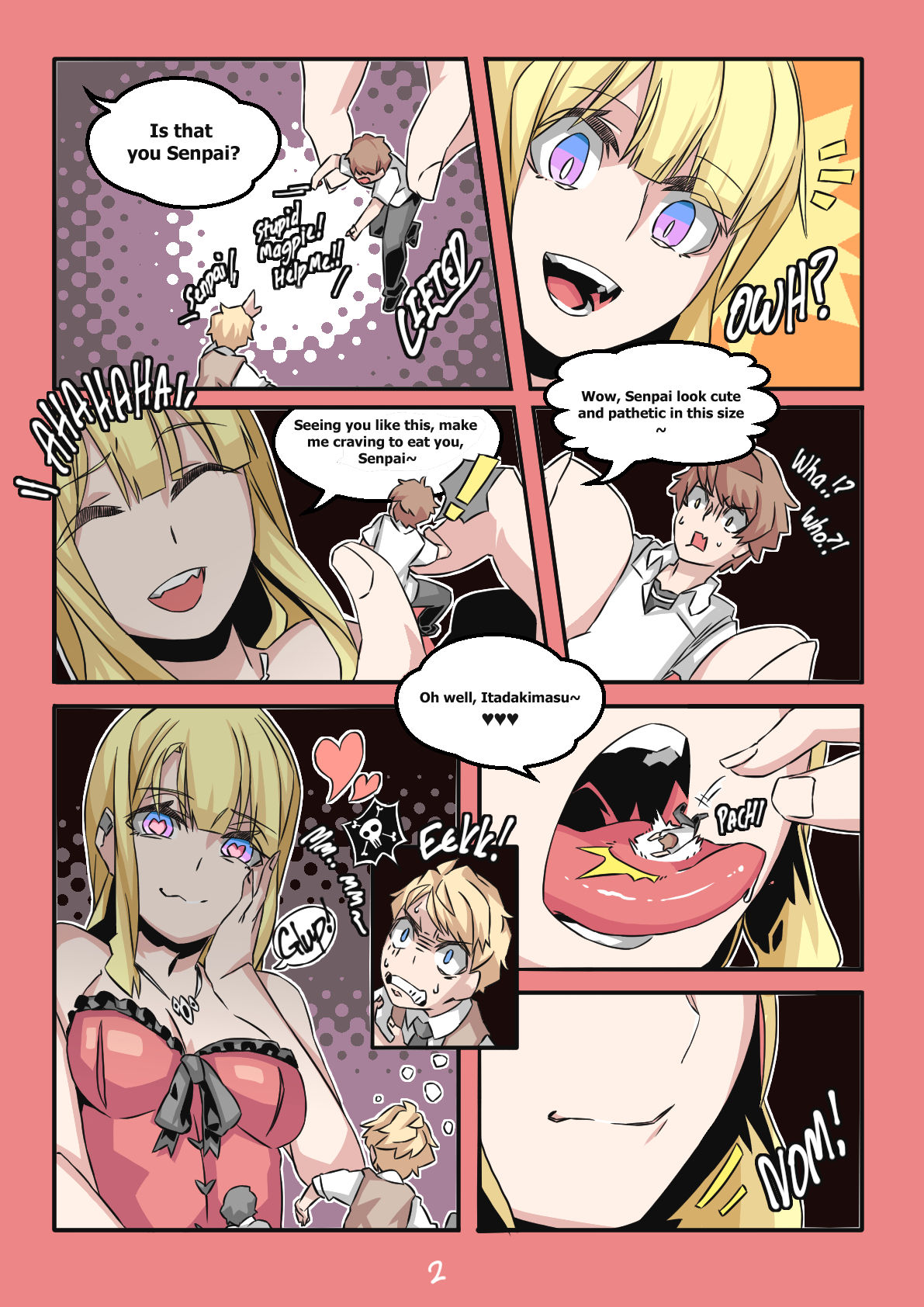 [LuckyB] Classmate vore page 2 full