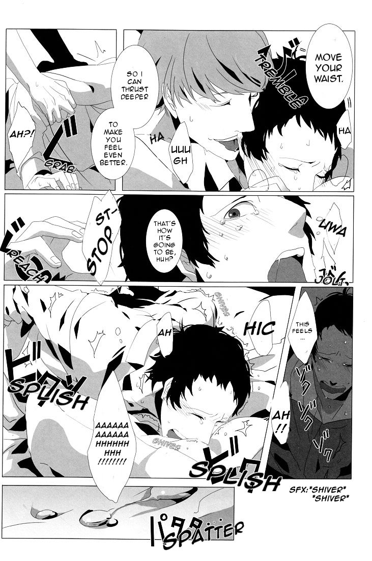 (C78) [Drow4 (HG)] Let's Eat. Shujinkou ga Adachi Tohru o Oishiku Itadaku Hon | Let's Eat. A Delicious Hero, Adachi Tohru Doujinshi (Persona 4) [English] [Kuki Tan] page 19 full