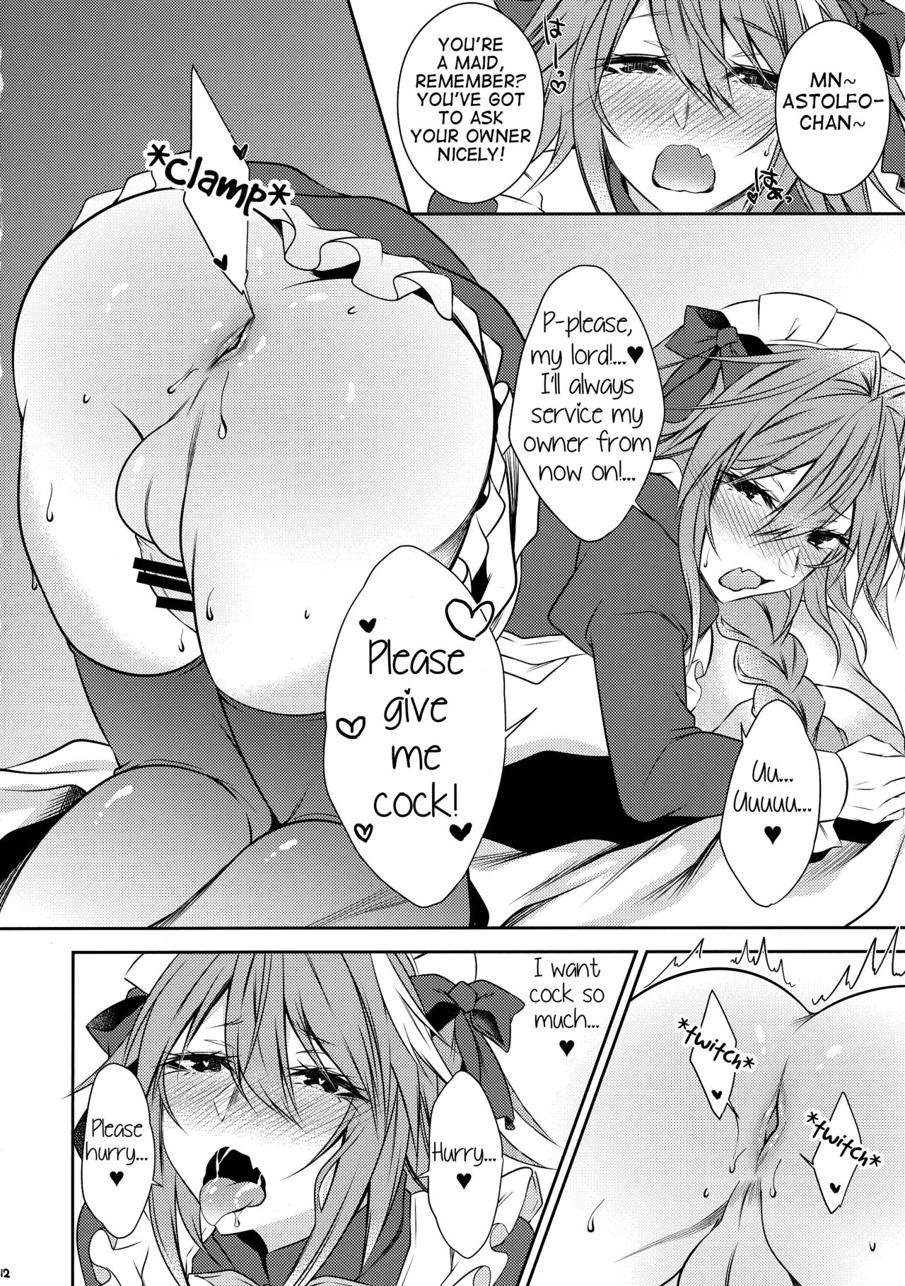 (C94) [Kaochuu Kingdom (Sisei)] Meido in Astolfo (Fate/Grand Order) [English] [Samachan] page 12 full