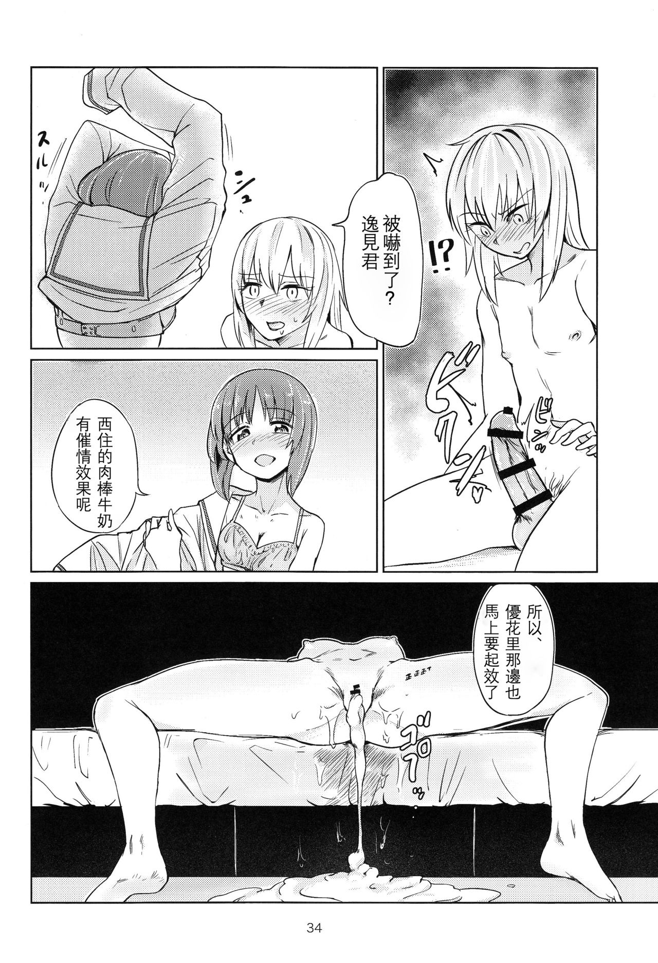 (C90) [Yakitate Jamaica (Aomushi)] Itsumi-kun to Akiyama-san (Girls und Panzer)[Chinese] [沒有漢化] page 34 full