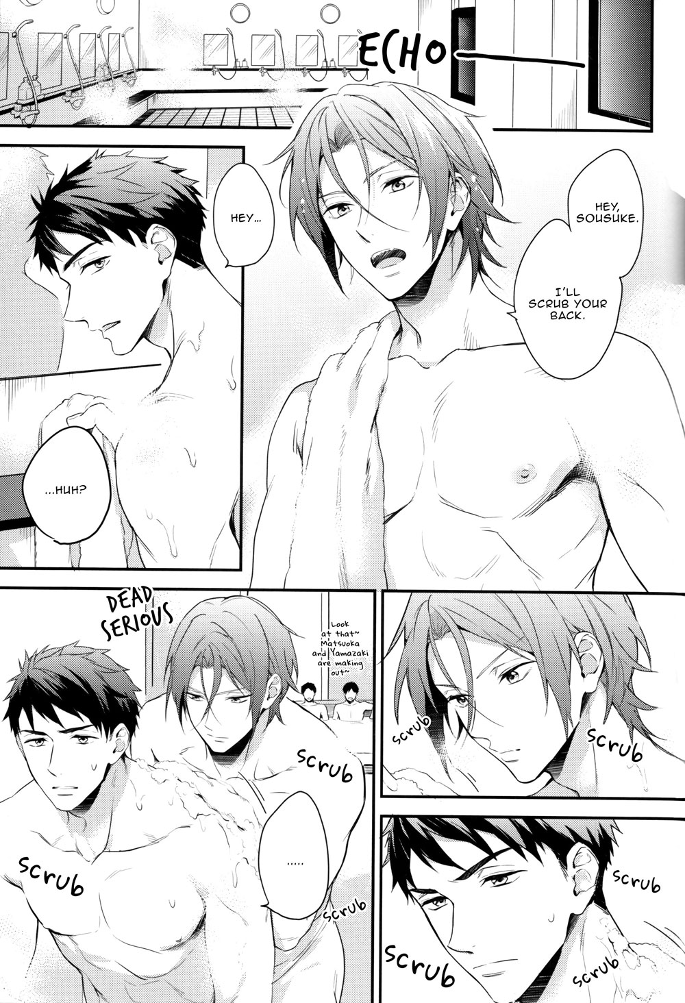 (HaruCC20) [PureSlider (Matsuo)] Sousuke no Kata wa Ore ga Mamoru! | I'll protect Sosuke's shoulder! (Free!) [English] [okaeshi] page 2 full