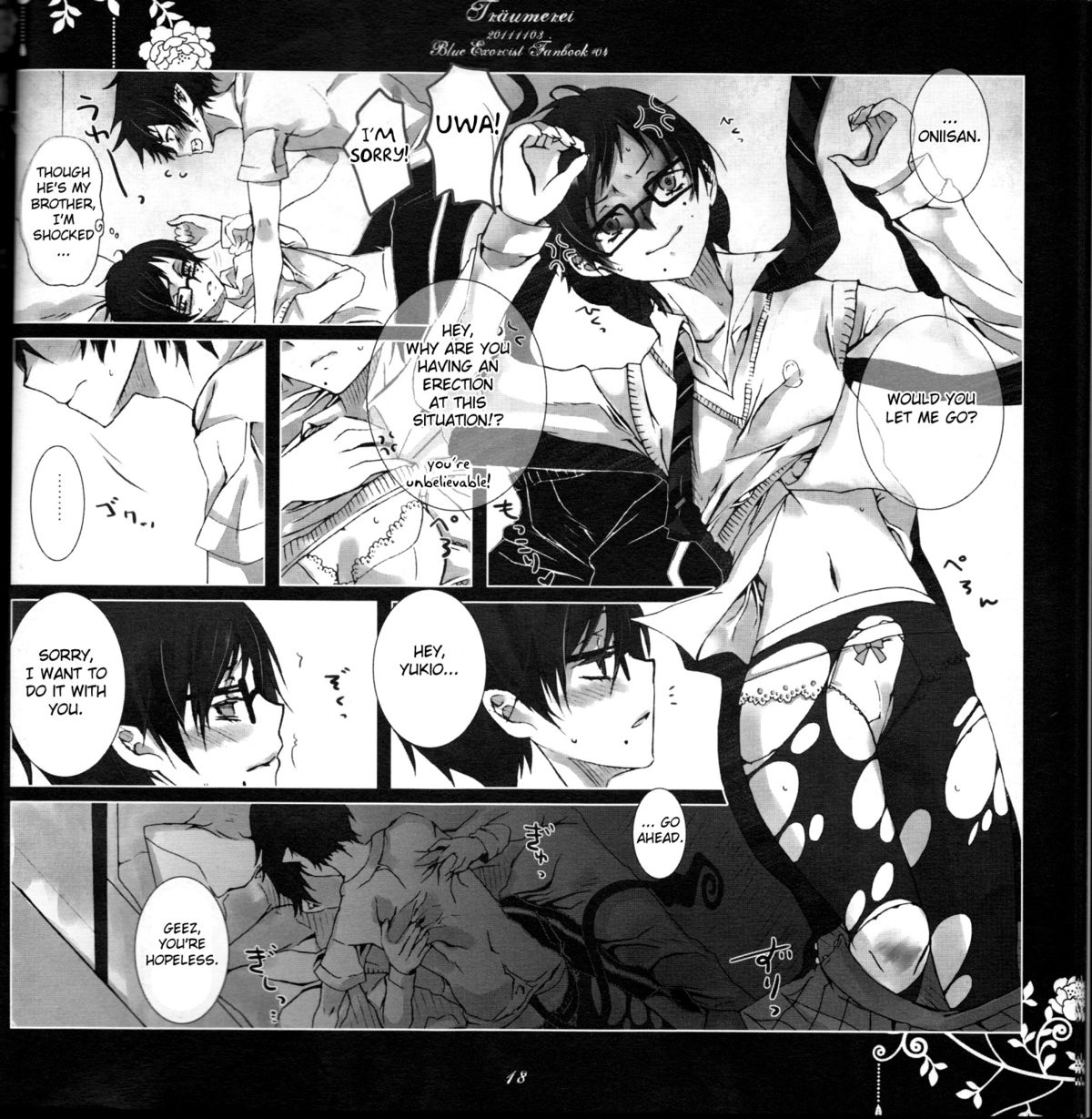 [Gensyokuhakoniwa (Kintoki)] Träumerei (Ao no Exorcist)english [fated circle] page 18 full