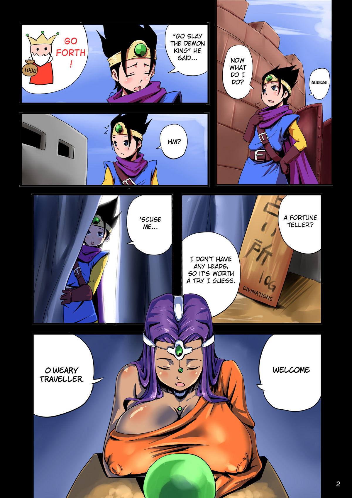 (C80) [Yuzuponz (Rikka Kai)] BITCH QUEST ~Michibikareshi Chijo-tachi~ | Perverted Women Led Astray (Dragon Quest IV) [English] [Chocolate] page 2 full