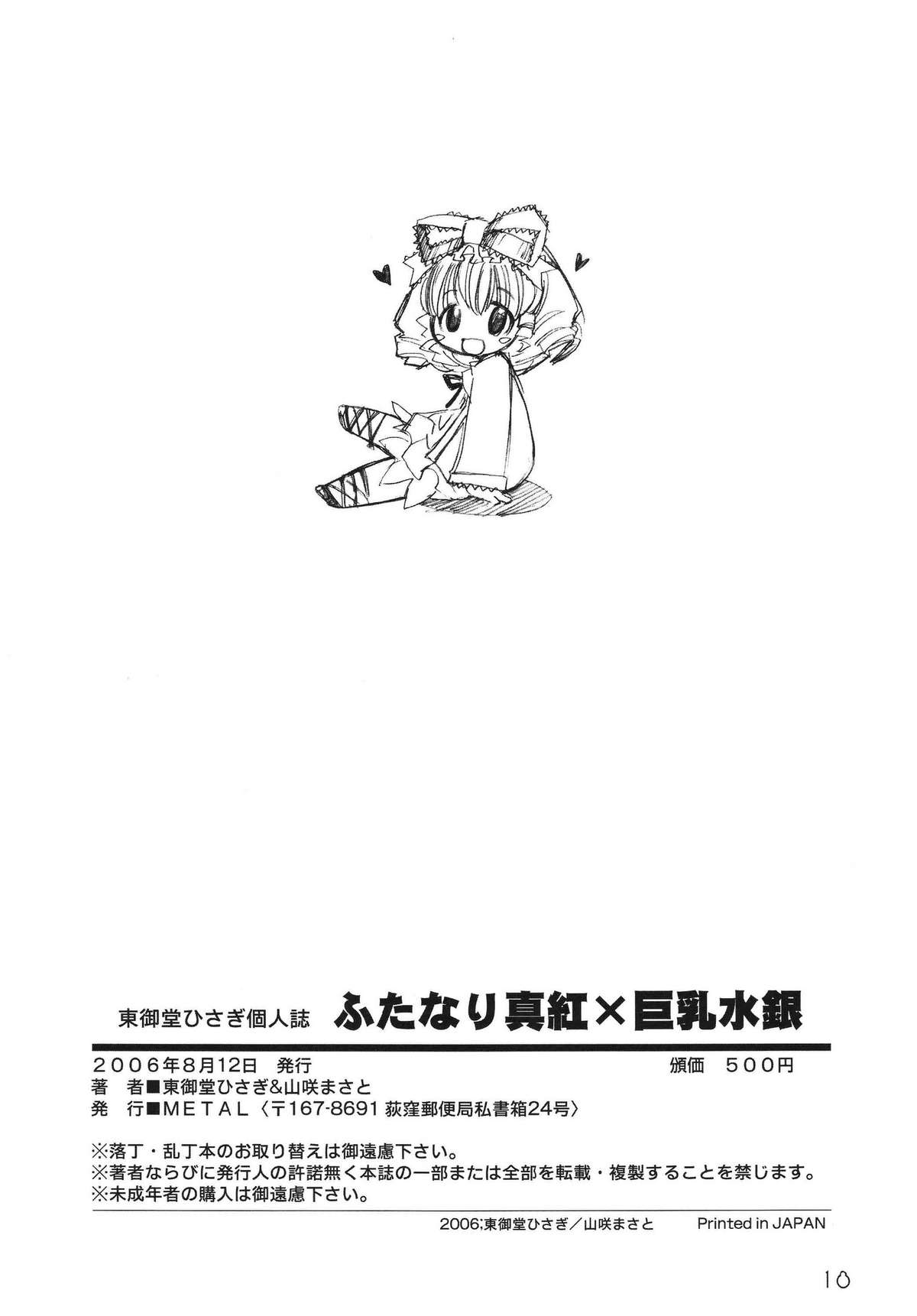 (C70) [METAL (Higashimadou Hisagi)] Futanari Shinku X Kyonyuu Suigin (Rozen Maiden) [English] page 18 full