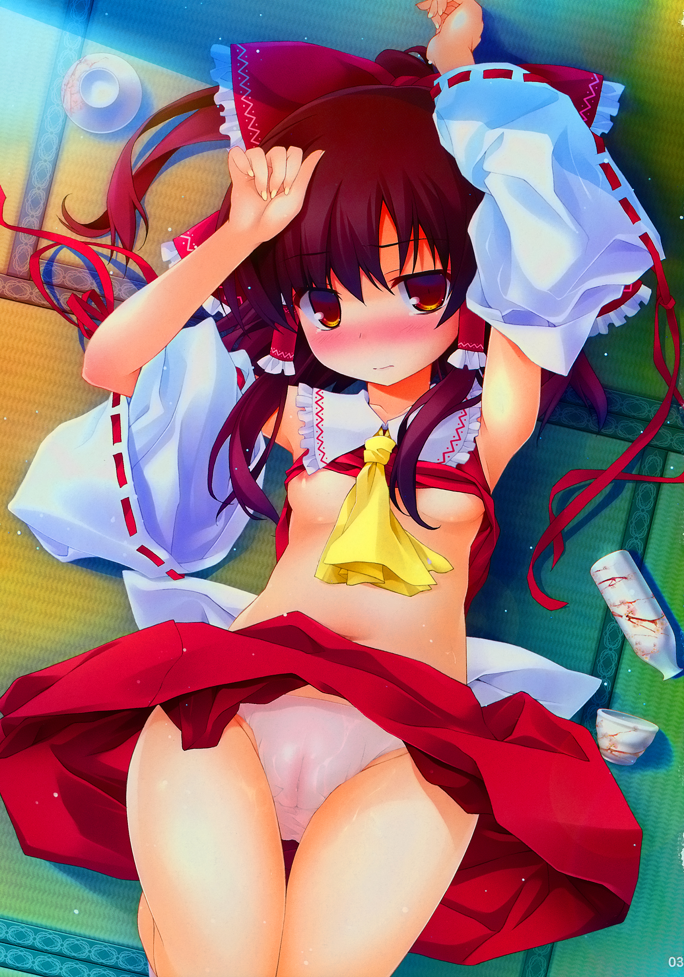 (C78) [Toriaezu (Kari) (Tororo)] Hakurei Rape (Touhou Project) [Chinese] [oo君個人漢化] page 3 full