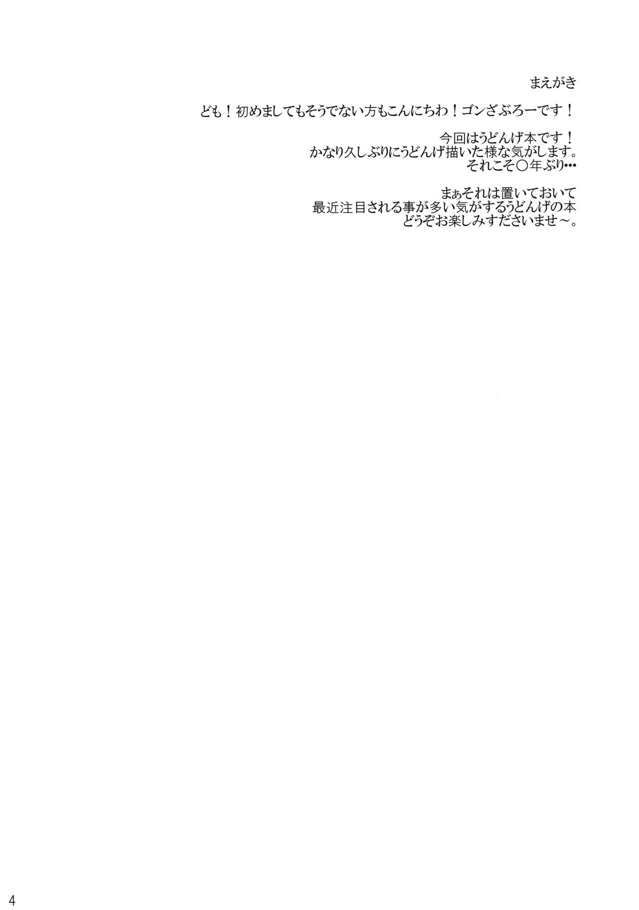 (Reitaisai 14) [Yuugen Jikkou (Gonzaburo-)] Haru no Usagi wa Ousei de (Touhou Project) page 3 full