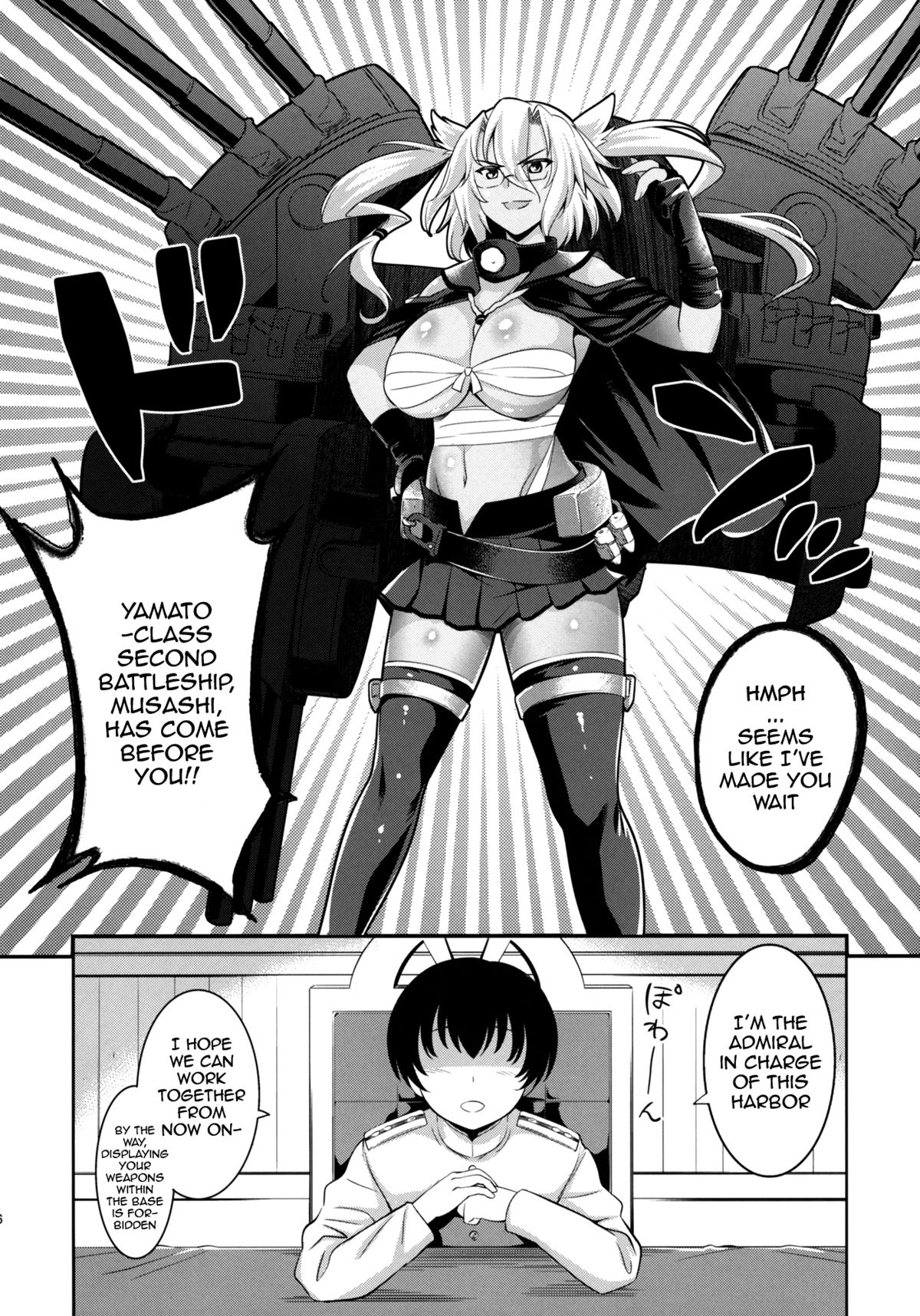 (C85) [Goromenz (Yasui Riosuke)] Mesuinu Senkan | Bitch Battleship (Kantai Collection) [English] {doujin-moe.us} page 3 full