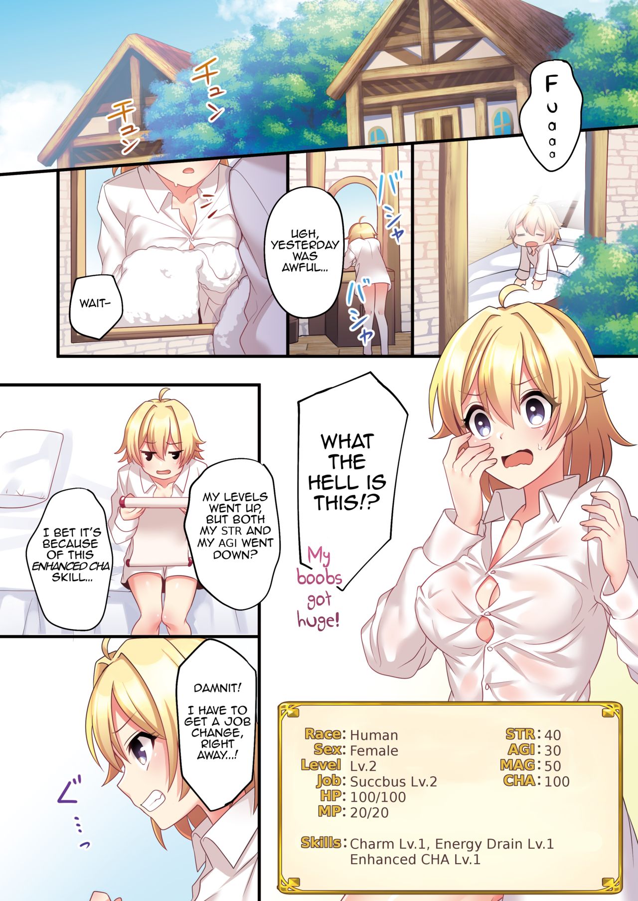 [TSF no F (meito)] Sakyubasu ♀ ni Kyousei Tenshoku Saserareta Ore ♂ | I (♂) was forcibly changed into a succubus (♀) [English] [Digital] page 12 full