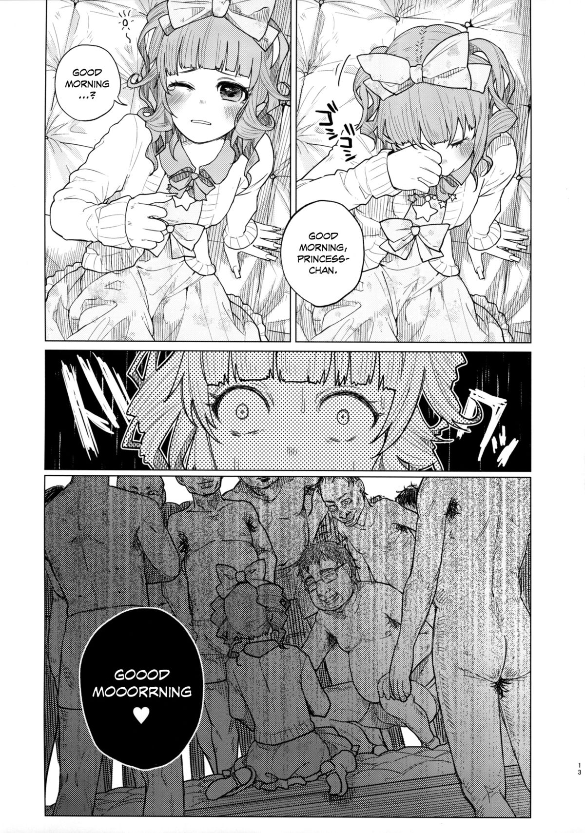 (COMITIA111) [Chemical Janky (Shiruka Bakaudon)] Menhera Hosukyou Bokobokorin! | Beating Up a Mental Host Club Frequenter Chick! [English] page 13 full