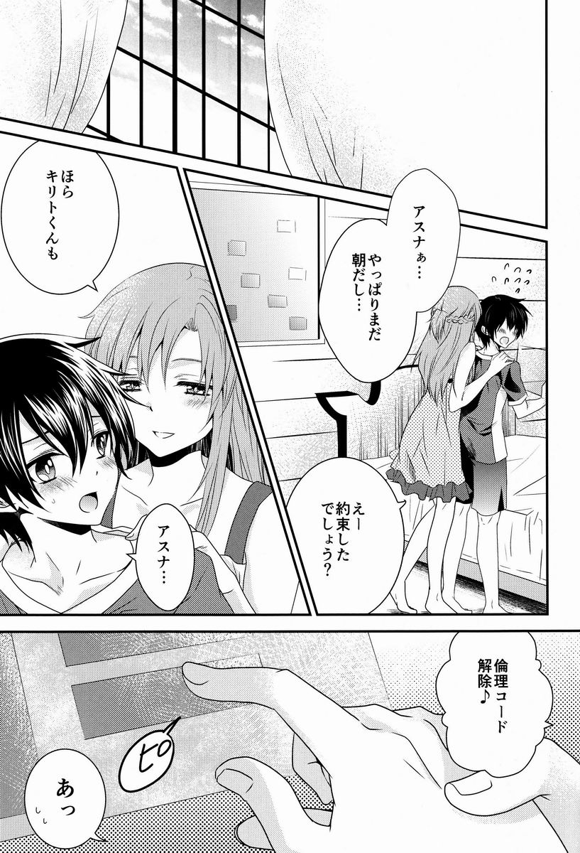 (SPARK7) [Akiya (Suzusawa Aki)] Koisuru Asuna wa Setsunakute Kirito-kun o Omou Totsui Ijiwaru Shichauno (Sword Art Online) page 4 full