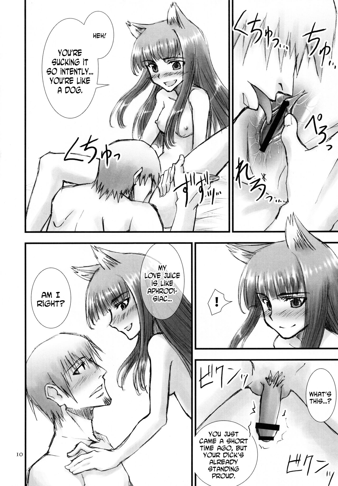 (Mimiket 18) [Wiz's Studio (Tooyama Hirohito)] Ookami no Amai Mitsu | The Wolf's Sweet Nectar (Spice and Wolf) [English] [N04h] page 10 full