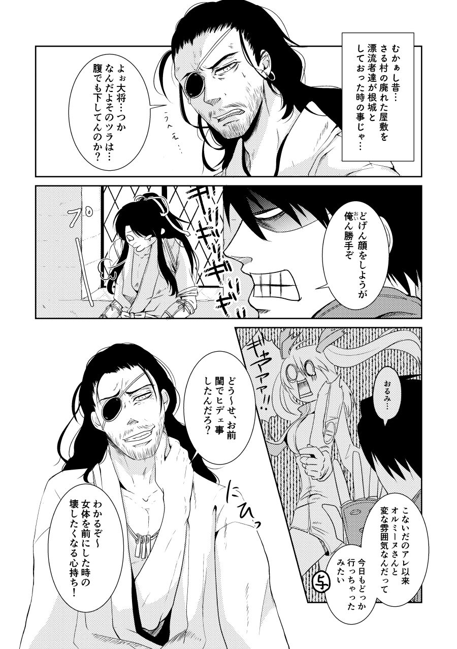 [Gokuraku Skip Kenkyuujo (MIKAWA)] Bukiyou na Caprice (DRIFTERS) [Digital] page 4 full