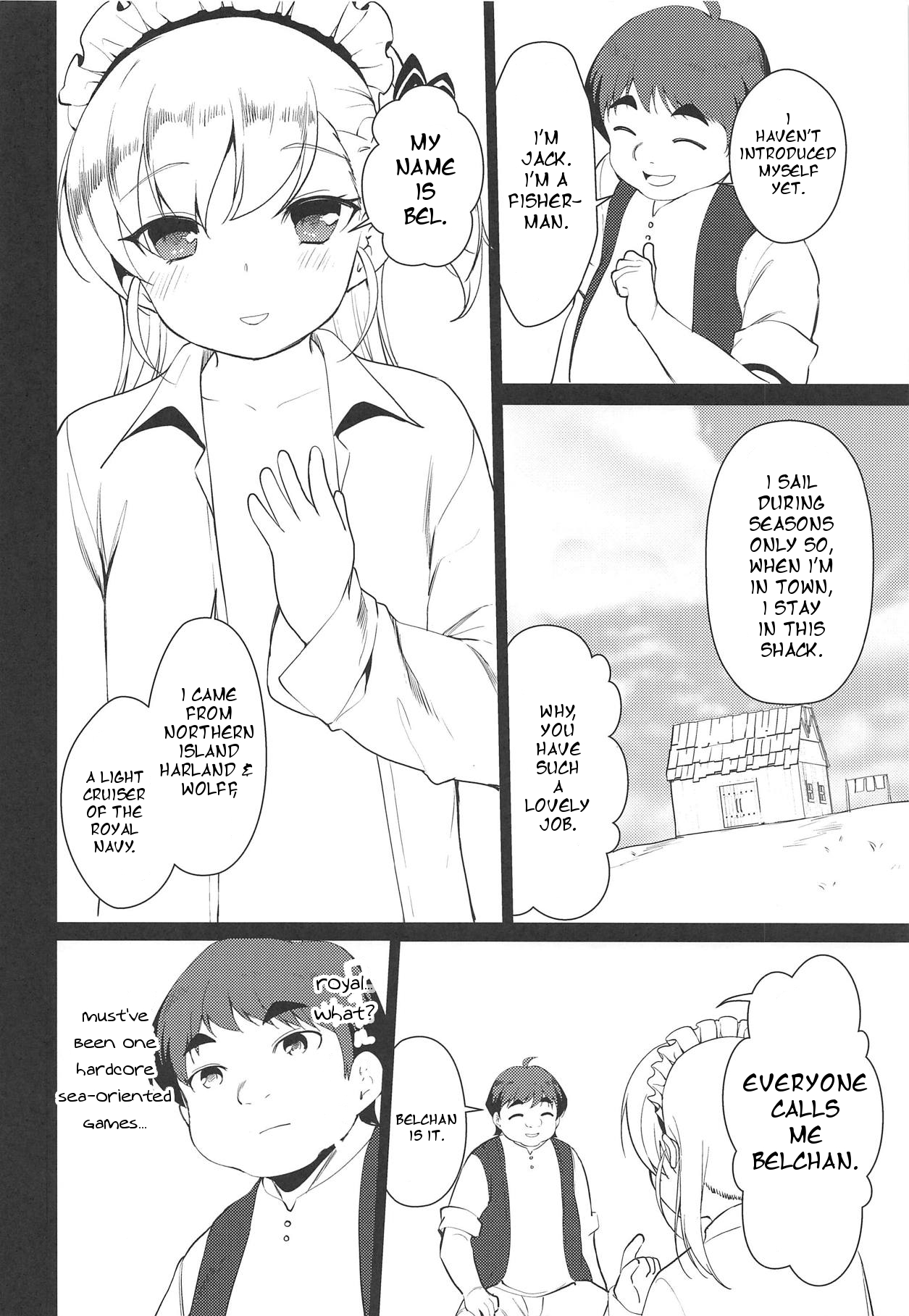 (C94) [P-POINT (Pikazo)] Bel-chan no Ongaeshi | Bel-chan Returning The Favor (Azur Lane) [English] [AEROZEXT] page 9 full