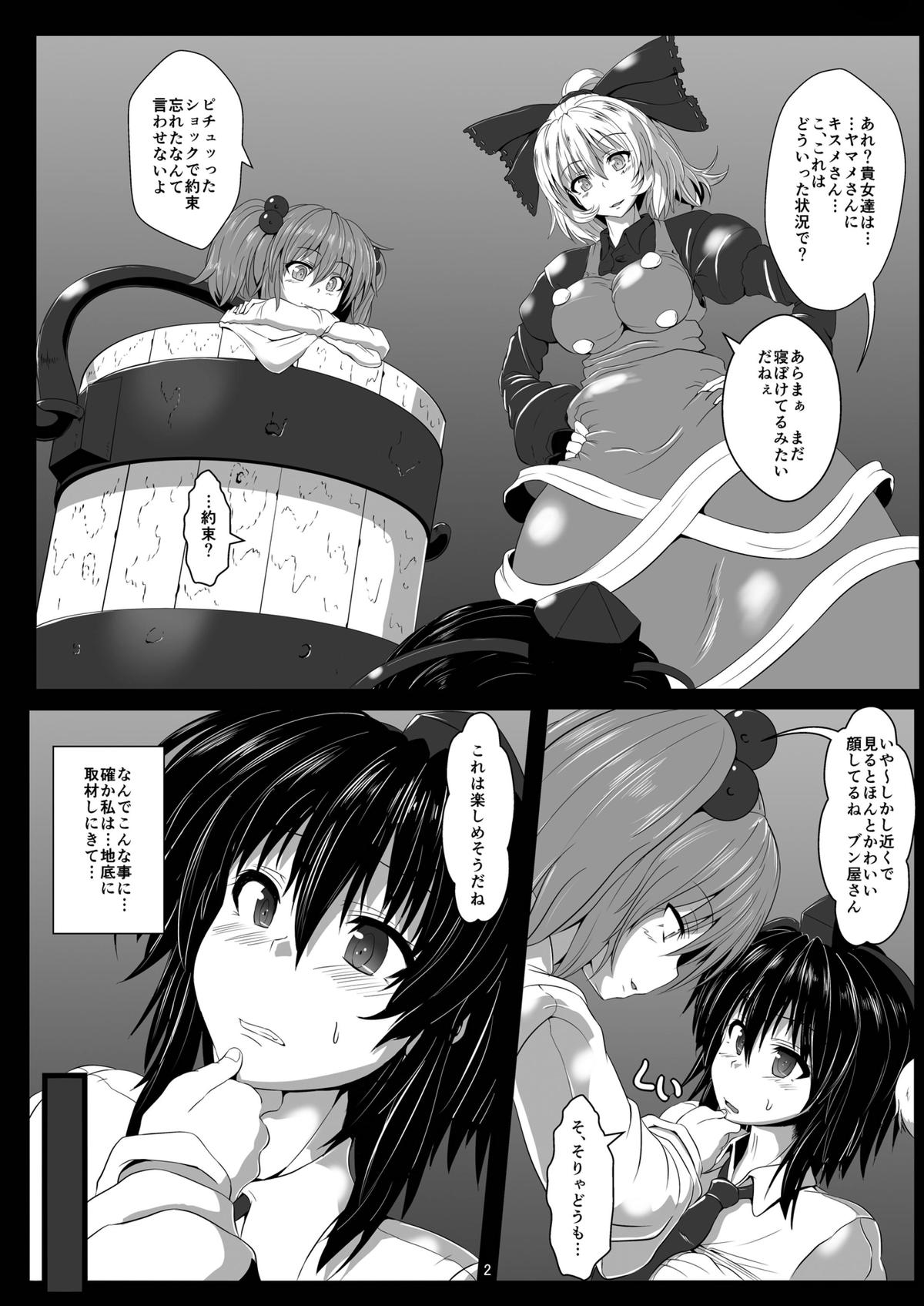 (C84) [Kumohatiya (Kumoemon)] Shoukubaku 2 ~Karasu Choukyou~ (Touhou Project) page 4 full