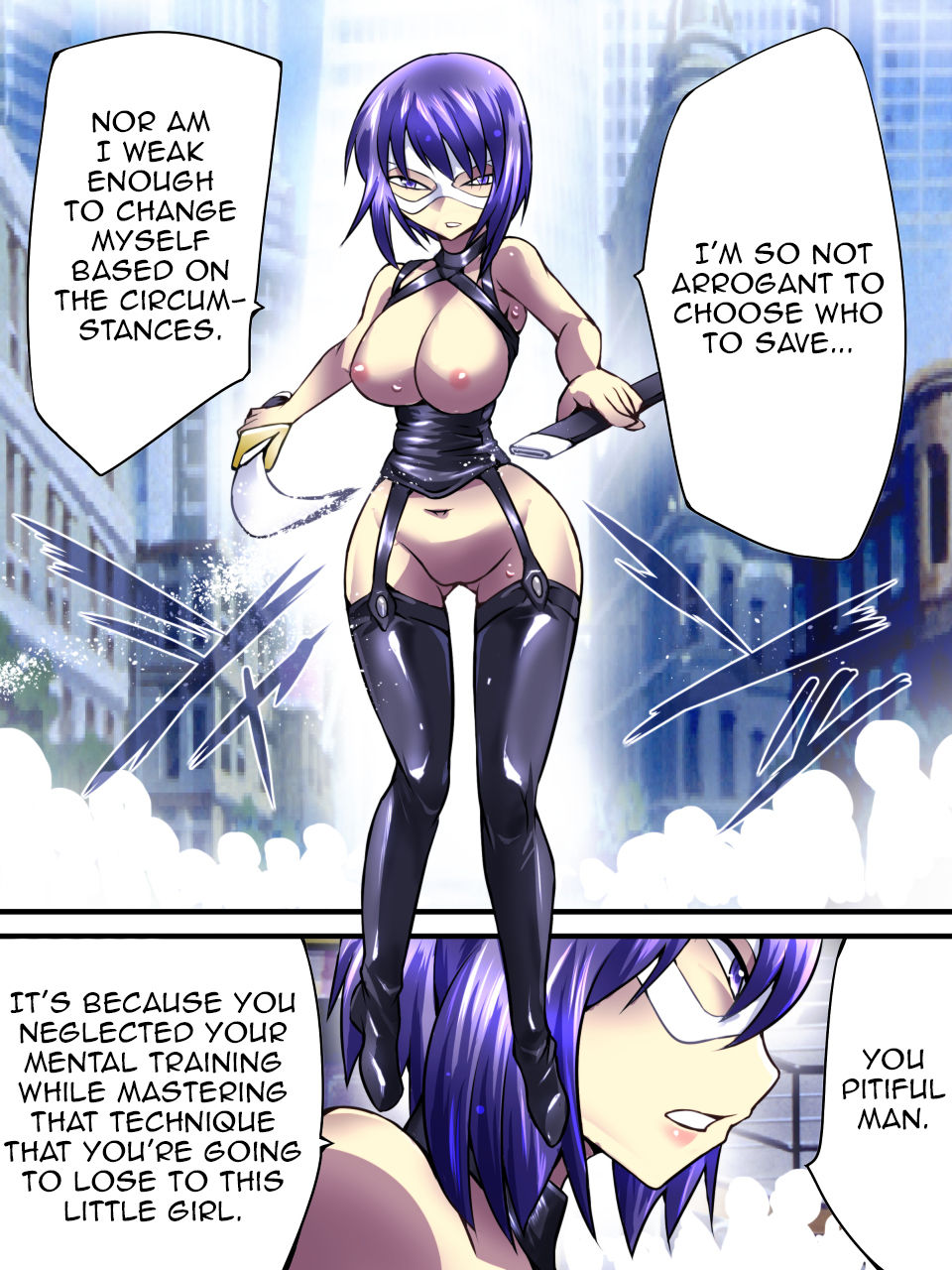 [Atelier Hachifukuan] Superheroine Yuukai Ryoujoku VII - Superheroine in Distress - Kunoichi Suzushiro II [English] [Harasho Project] [Incomplete] page 28 full