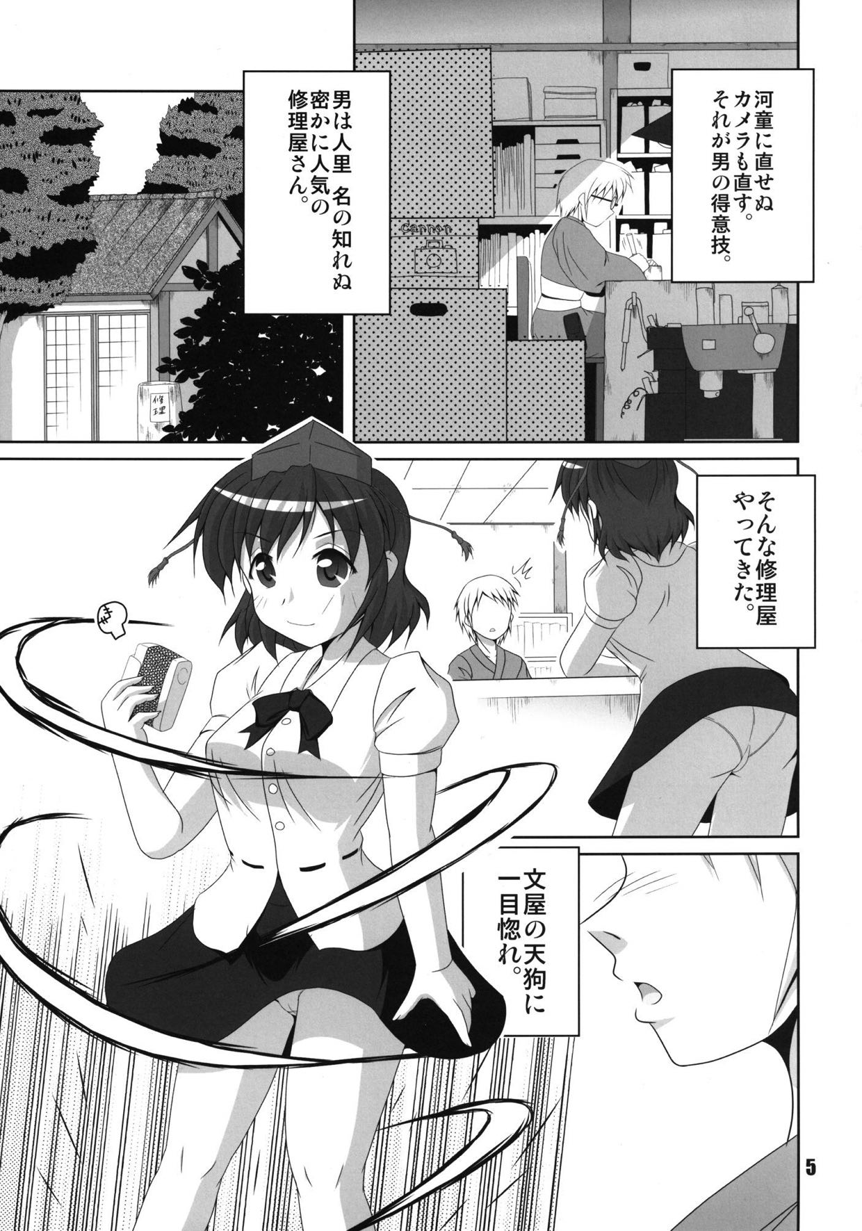 (Touhou Sugei Matsuri) [Yohitama (Yohinori)] Aya Junrenka (Touhou Project) page 4 full