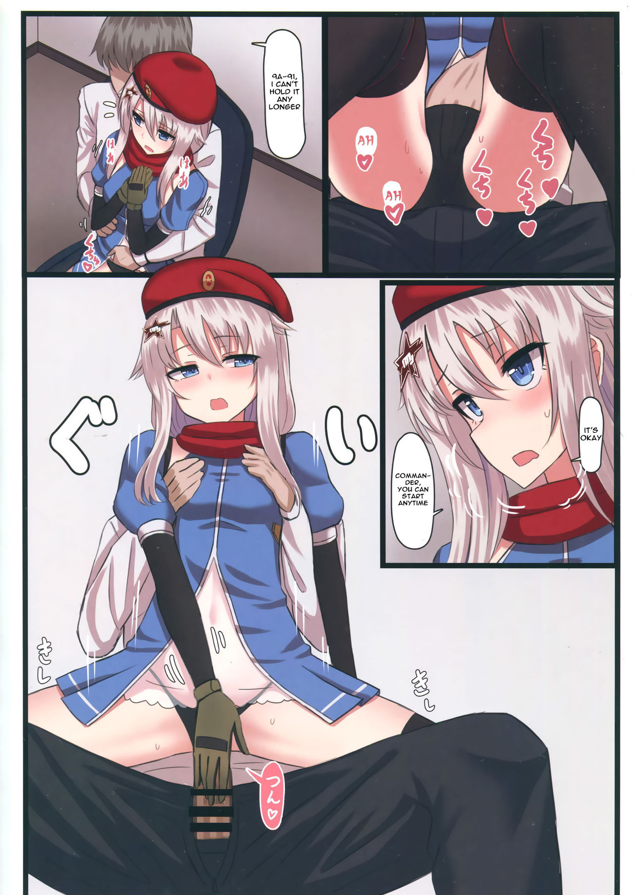 (C95) [LAB CHICKEN (Yakob)] 9A-91-chan wa Shikikan to Chomechome Shitai! | 9A-91 Wants to Do Naughty Things with Commander! (Girls' Frontline) [English] [Spicaworks] page 7 full