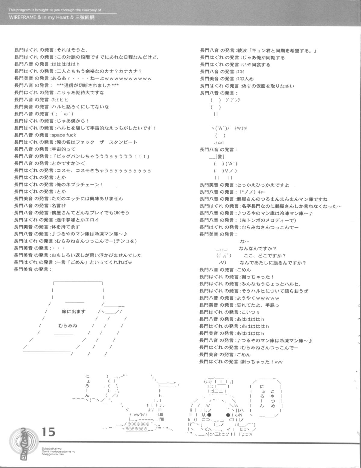 (Kinsoku Jikou desu Kyon-kun (heart)) [SANGENKAIDOU, WIREFRAME (Mifune Yatsune, Yuuki Hagure)] Nagato Pussy is Mighty Cold. (The Melancholy of Haruhi Suzumiya) page 15 full