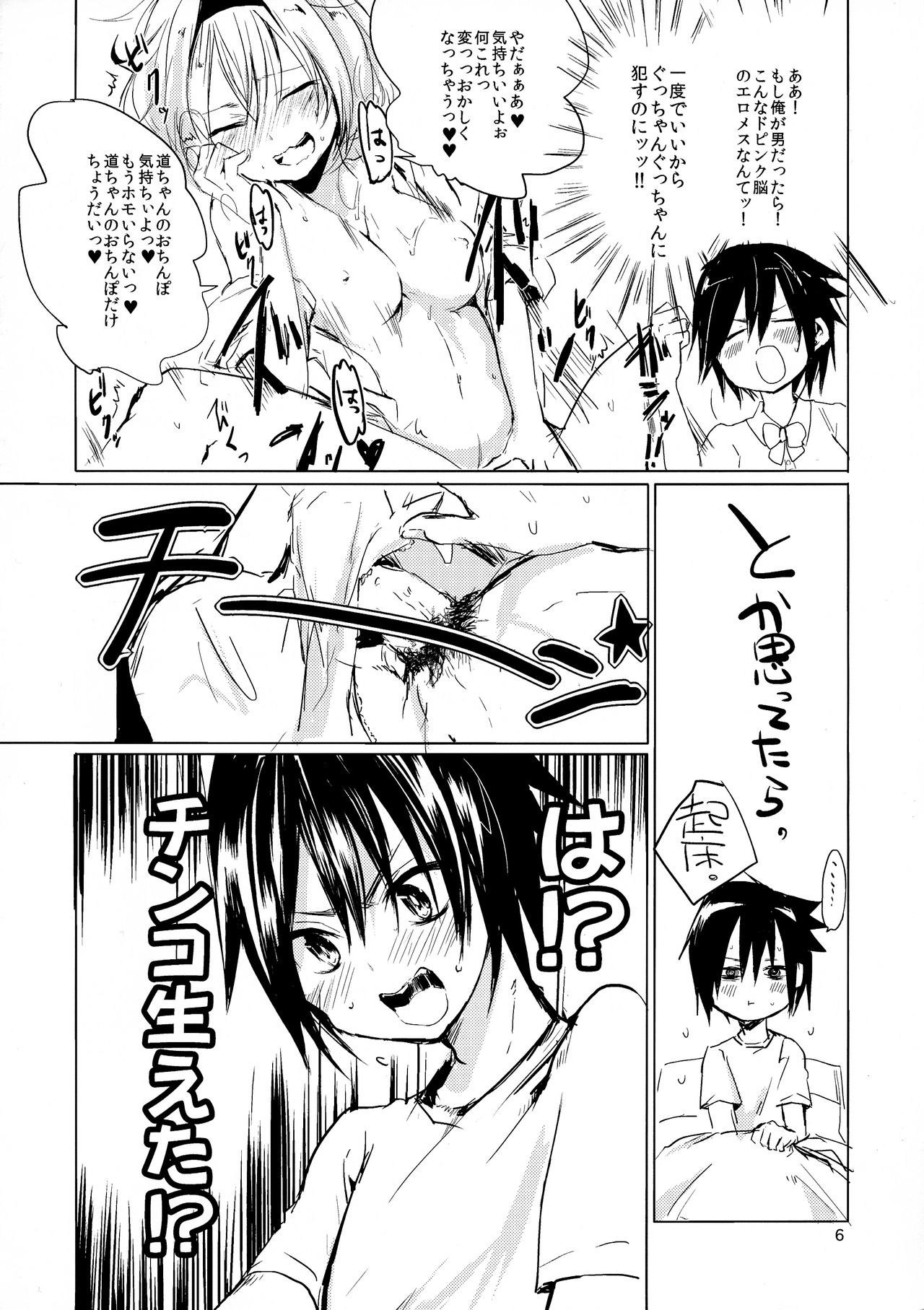 (C82) [Mukeikaku Syugi (Netoromorikon)] Ore jo Futanari Fujoshi ni Gyaku Rape! page 6 full