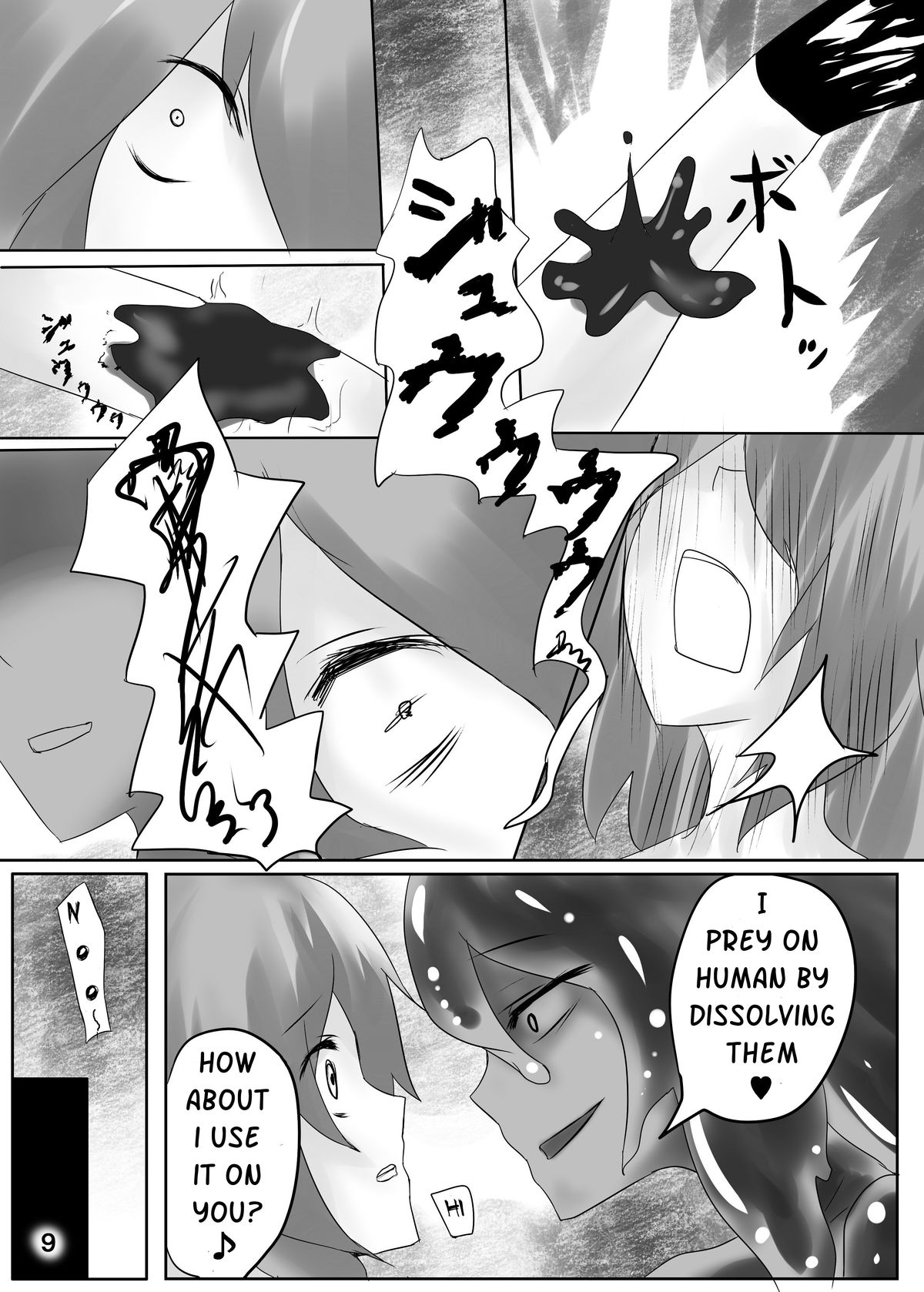 [Intondou (Stealth Moko)] Jingai Lez Rape -Slime Hen- | Jingai Lez Rape -Slime story- [English] [Rand Anything Project] [Digital] page 10 full