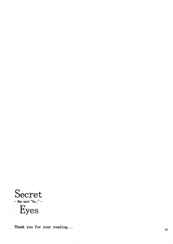 (C72) [Wechselhaft (Kima-gray)] Secret Eyes - She said ''So...'' (The Melancholy of Haruhi Suzumiya) - page 18