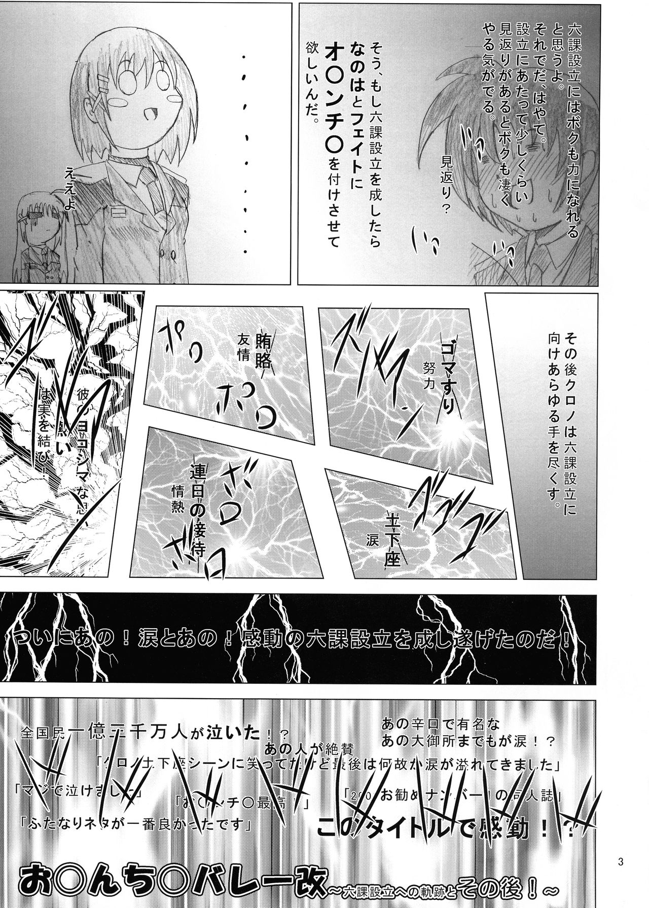 (C76) [Kurodama-ya (Akadama)] O*nchi* Bare Kai -Rokka Setsuritsu eno Kiseki to Sonogo (Magical Girl Lyrical Nanoha) page 5 full