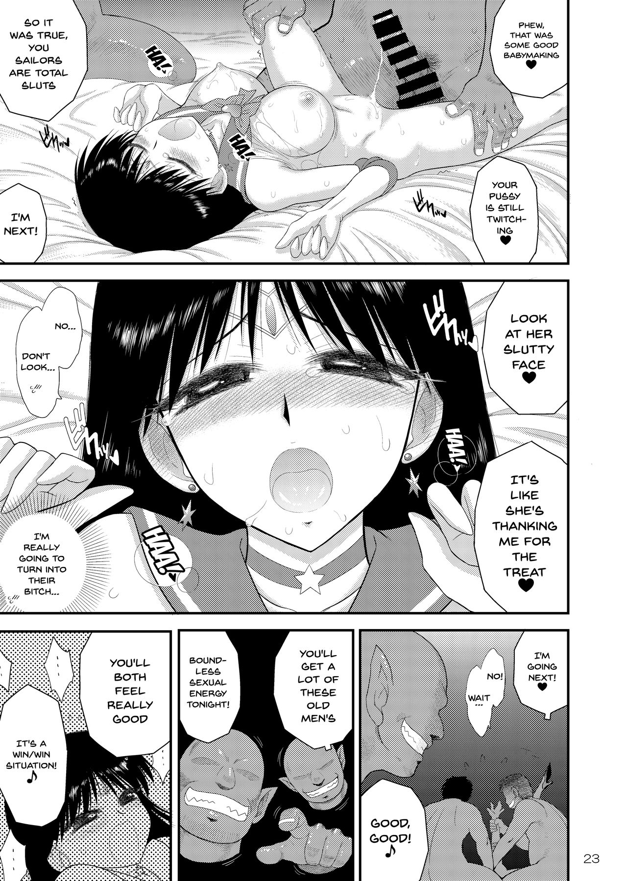 [BLACK DOG (Kuroinu Juu)] Bisoku Zenshin | Flirtation Sped Forward (Bishoujo Senshi Sailor Moon) [English] {Doujins.com} [Digital] page 22 full