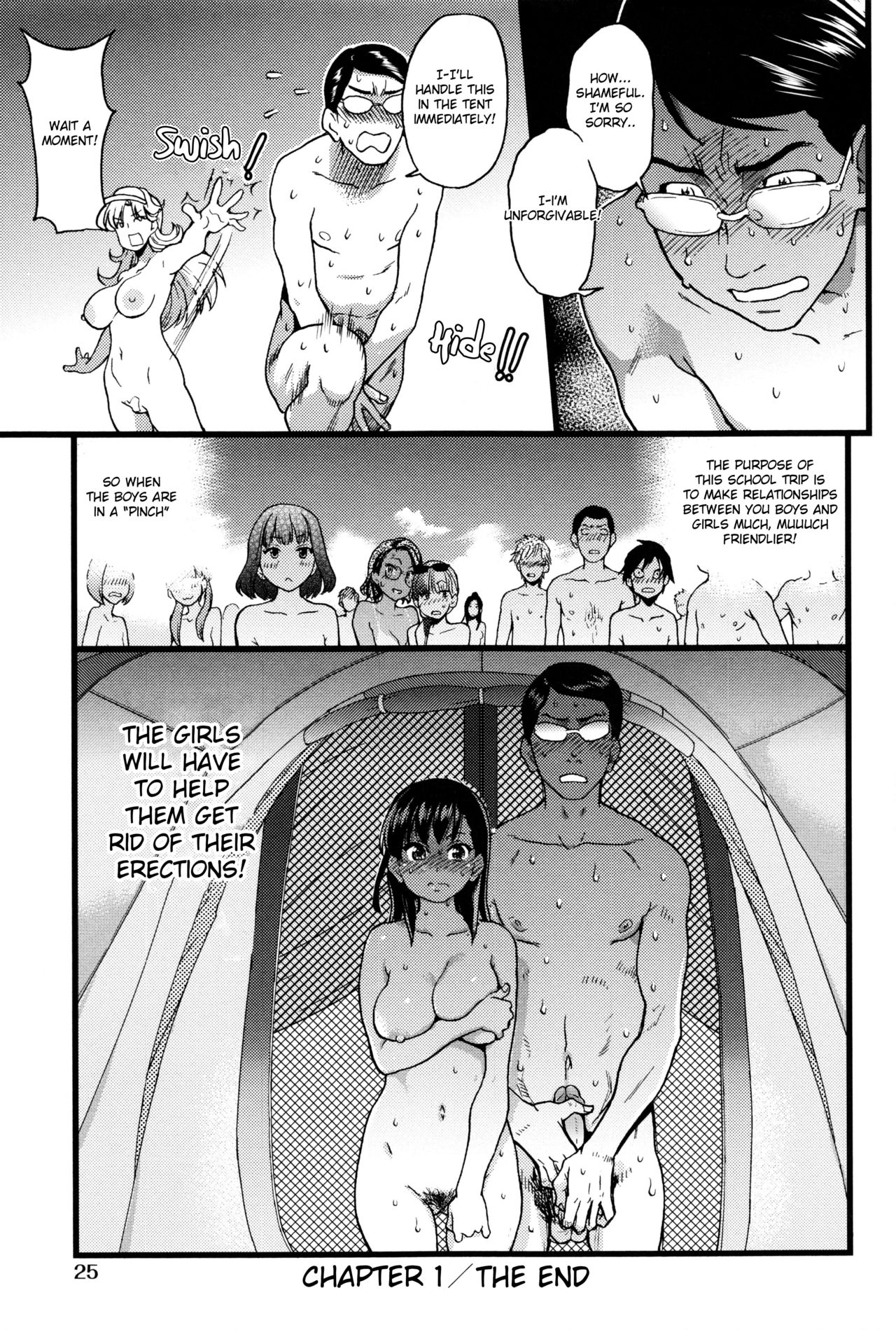 [Shiwasu no Okina] Nudist Beach ni Syuugaku Ryokoude!! - In school trip to the nudist beach!! [English] [Decensored] page 30 full