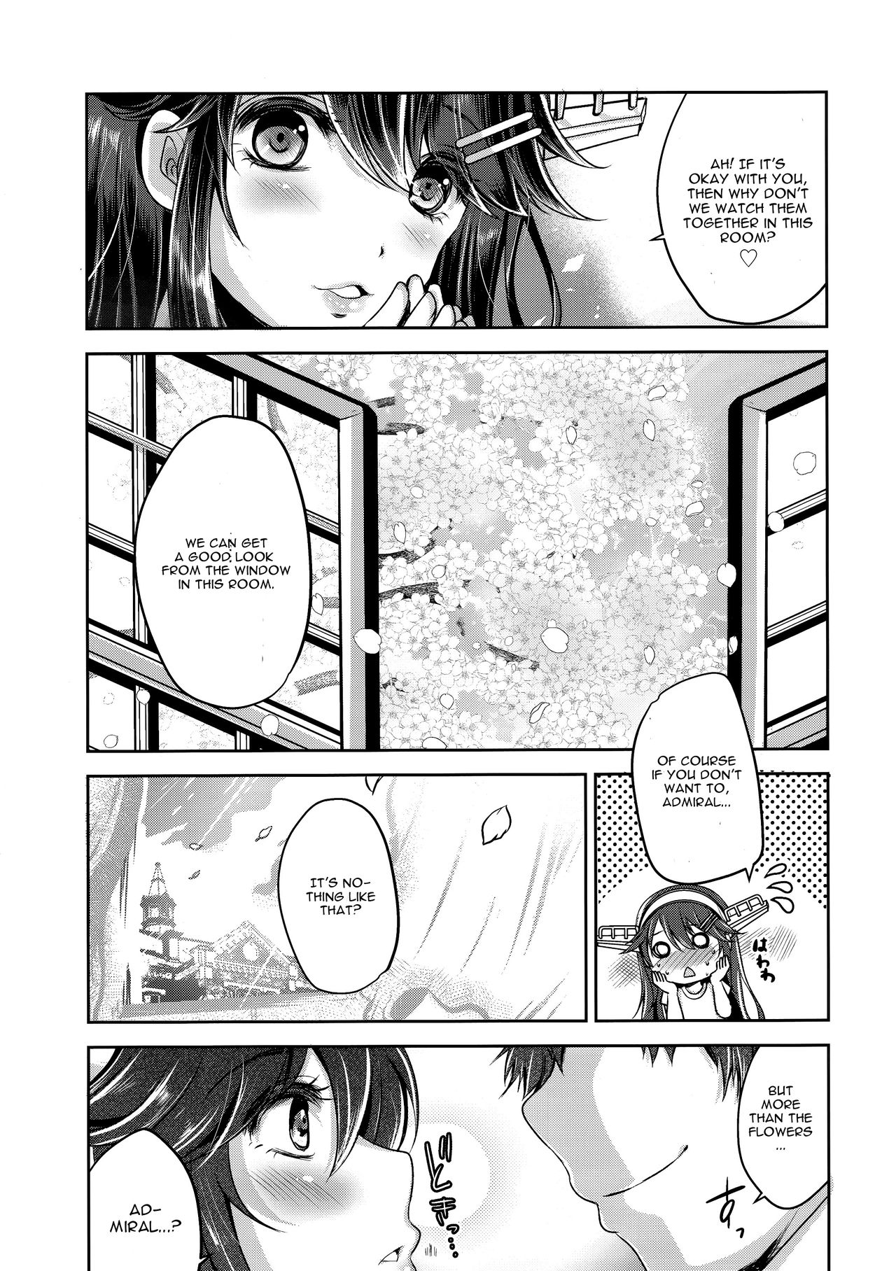 (C96) [Usubeniya (Usubeni Sakurako)] Chinjufu no sakura to T-shirt no Haruna (Kantai Collection -KanColle-) [English] [CGrascal] page 4 full