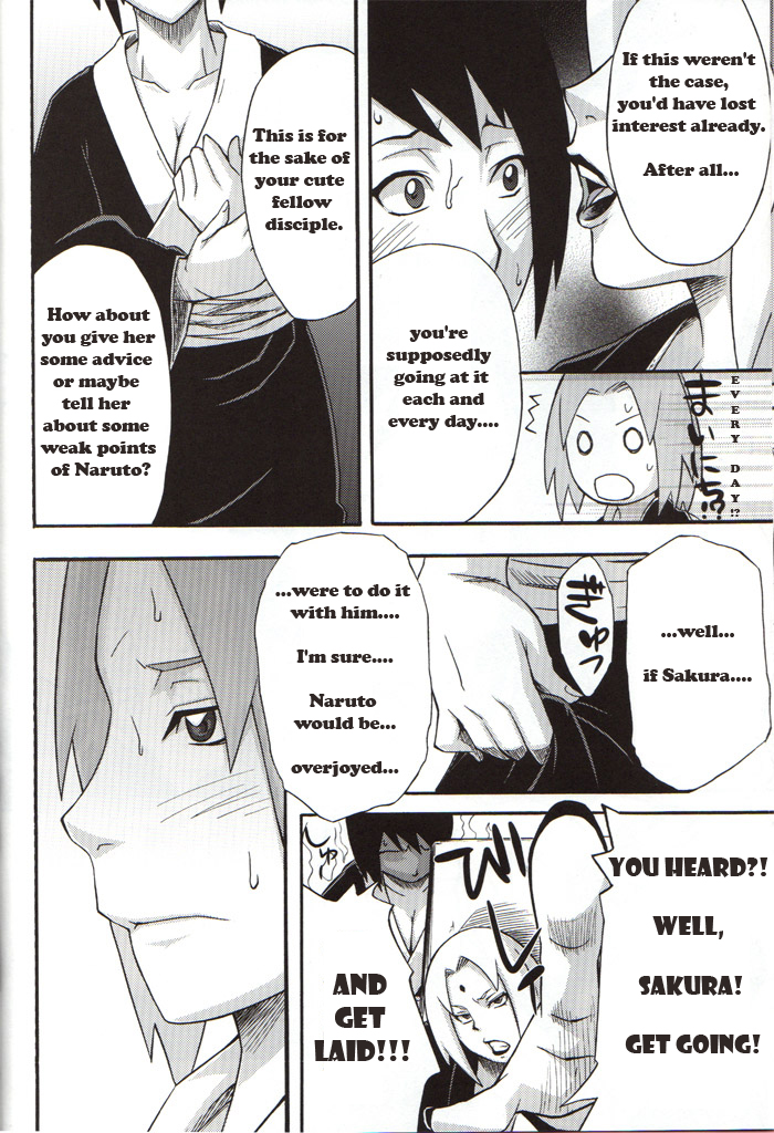 (COMIC1☆4) [Karakishi Youhei-dan Shinga (Kanenomori Sentarou, Sahara Wataru)] Bakuchi Butai (Naruto) [English] page 7 full