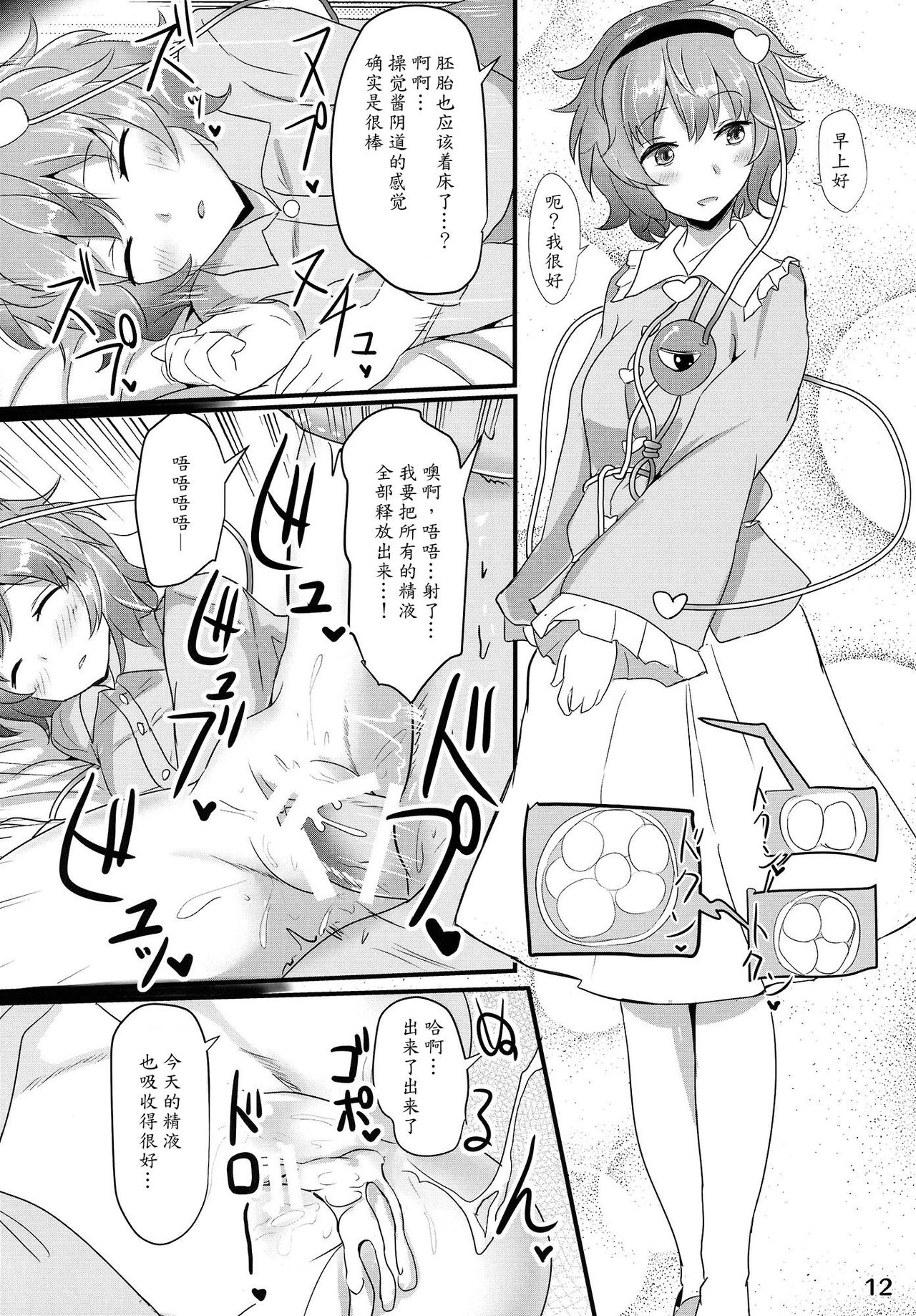 (Reitaisai 12) [Hakuginmokusei (Poshi)] Satori Suikan (Touhou Project) [Chinese] [魔劍个人汉化] page 11 full