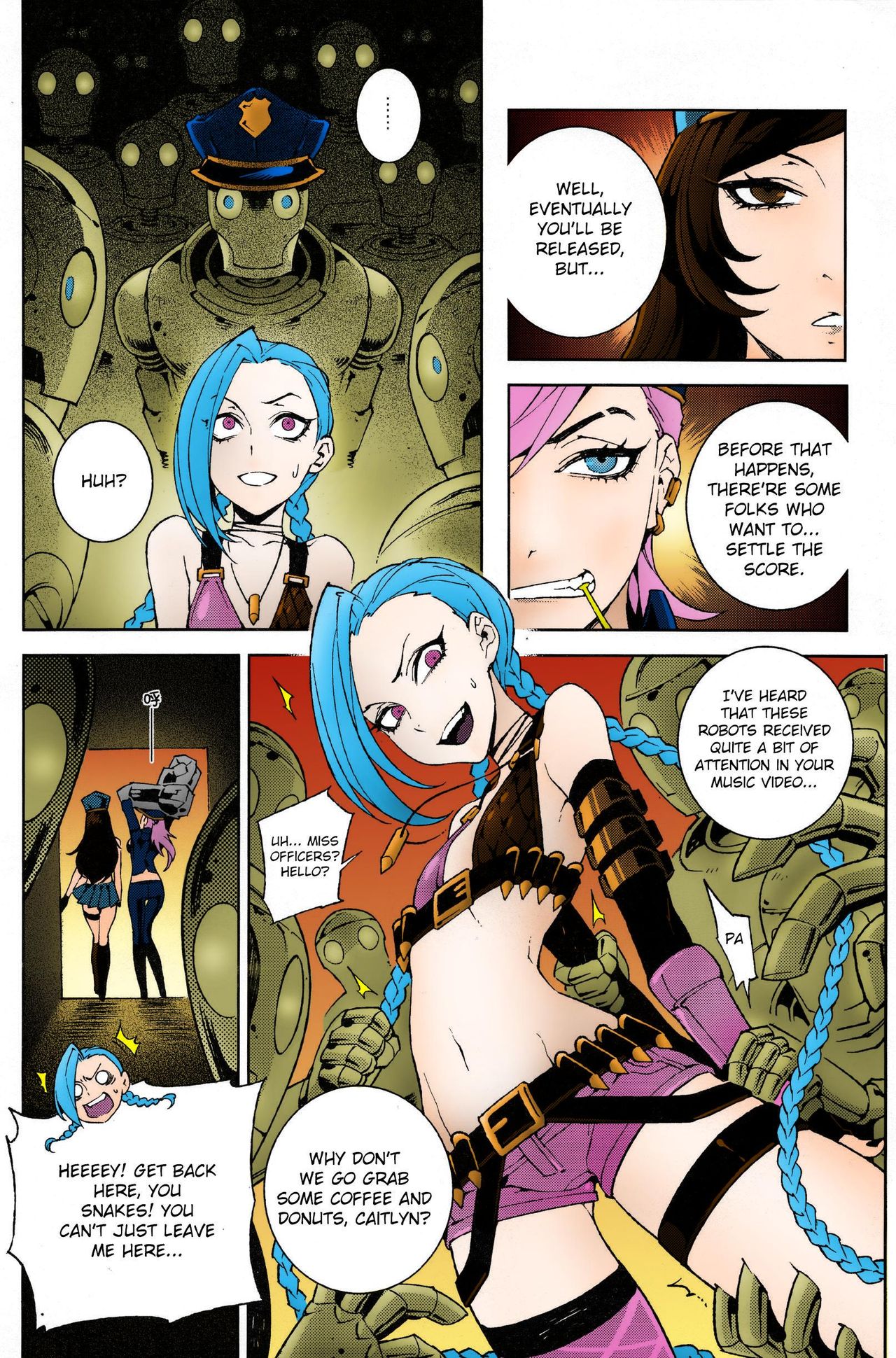 (FF23) [Turtle.Fish.Paint (Hirame Sensei)] JINX Come On! Shoot Faster (League of Legends) [English] [HerpaDerpMan] [Colorized] [Decensored] page 3 full