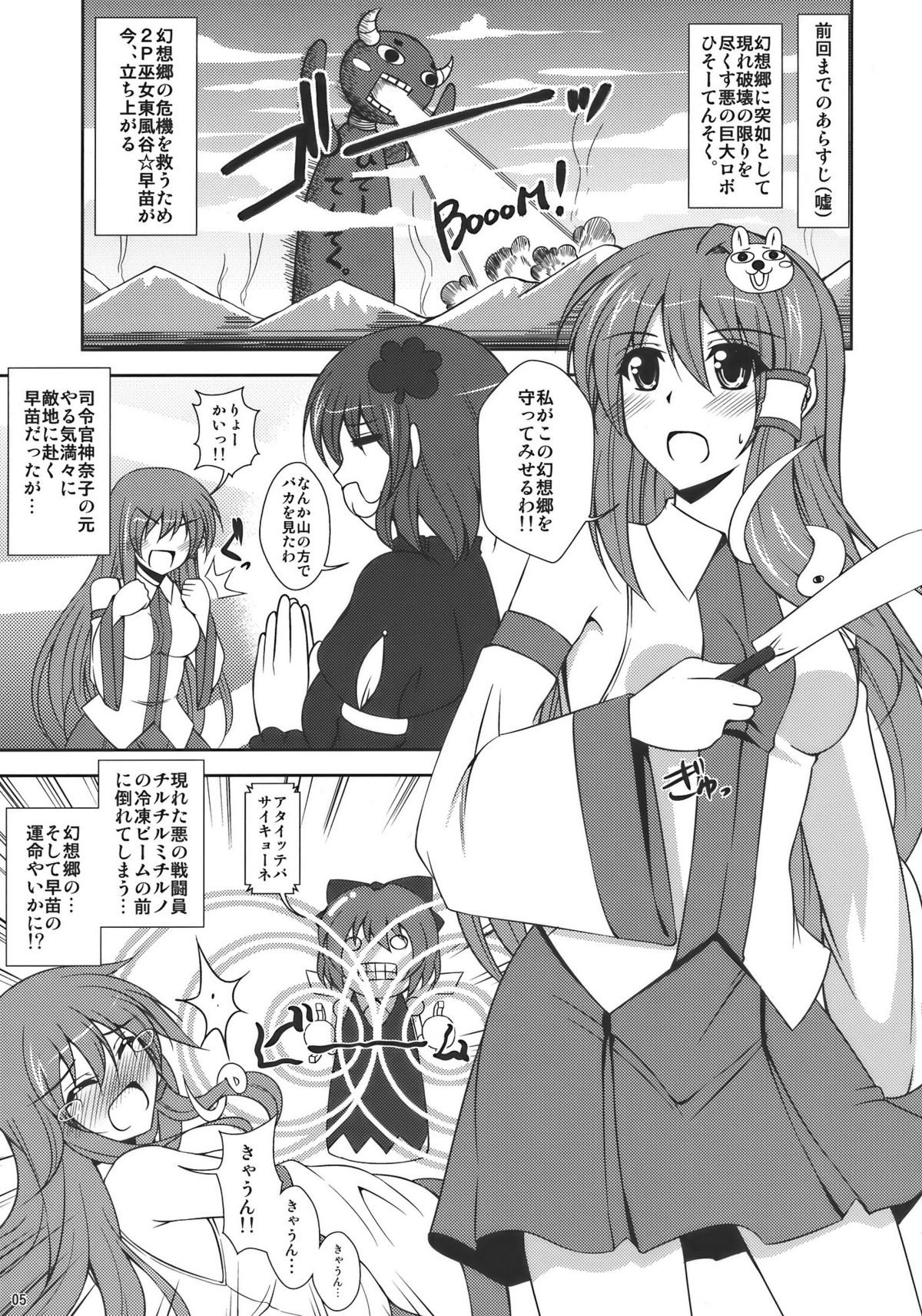 (C77) [Dokomademo Aoi Sora ni Ukabu Niku (Nikusoukyuu)] Kochiya Mousou Tensoku (Touhou Project) page 5 full