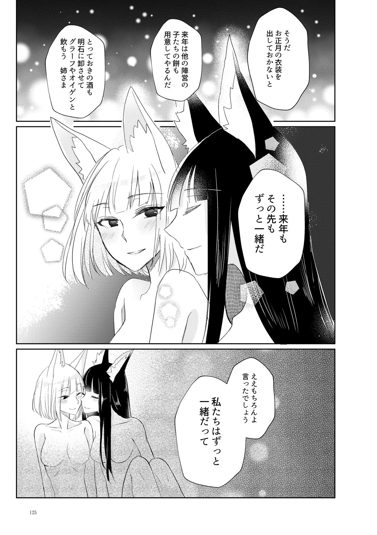 [Yuribatake Bokujou (Kon)] Kuuneru Taberu no Kurikaeshi (Azur Lane) [Digital] page 124 full