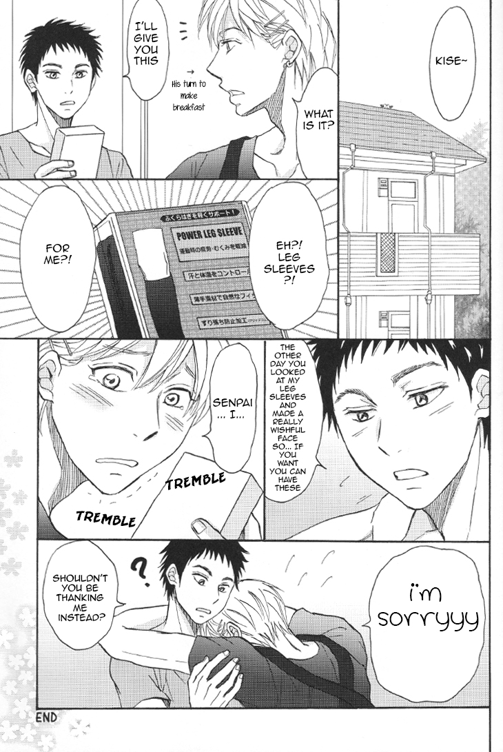 (C83) [paci (Pachi)] Senpai to Doukyo Shite Imasu Ueta Inu wa Toki Toshite Ookami ni Naru | Living together with Senpai (Kuroko no Basuke) [English] [Cozy] page 29 full