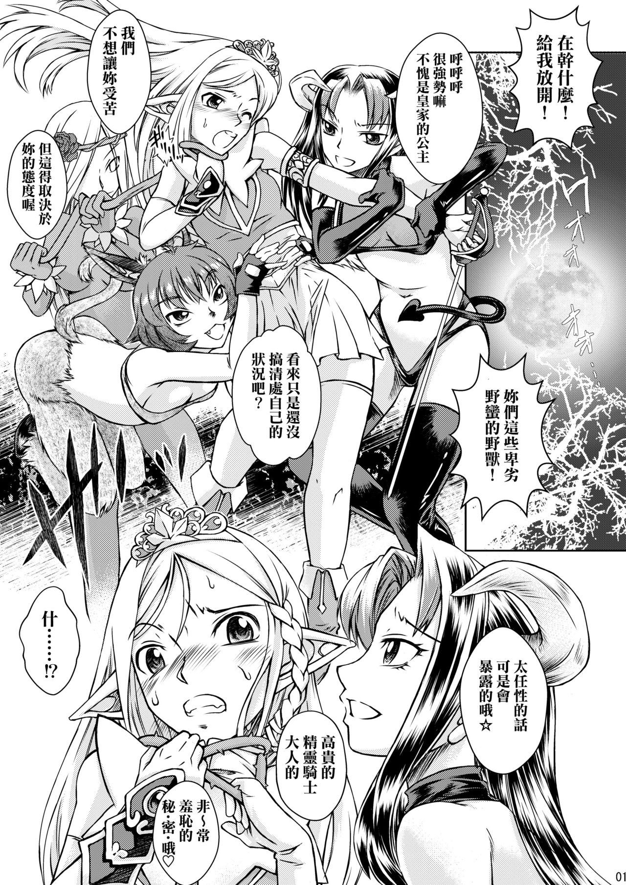 (Omu Fes 3) [Junkissa Gen (Tsurimiya Gen)] Elf no Himekishi ga Sotsugyou dekite Iru Hazu ga Nai [Chinese] [SR汉化组] page 2 full