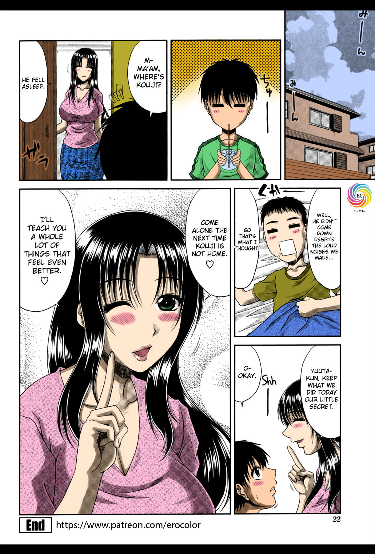 [Kai Hiroyuki] Tomo Haha | Friend's Mother (Tomo Haha) [English] [biribiri] [Colorized] page 21 full