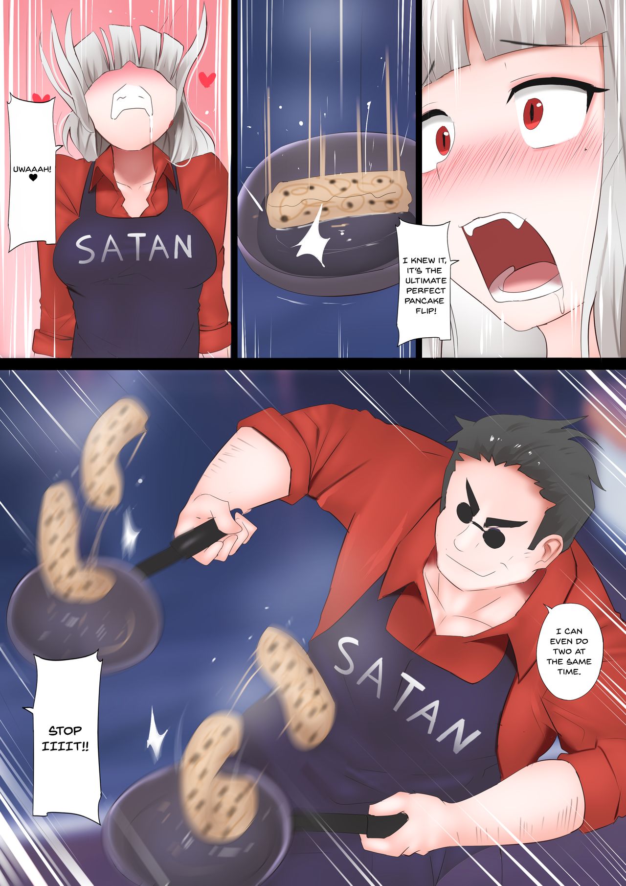 [Ginhaha] Pancakes Challenge (Helltaker) [English] {Doujins.com} page 4 full