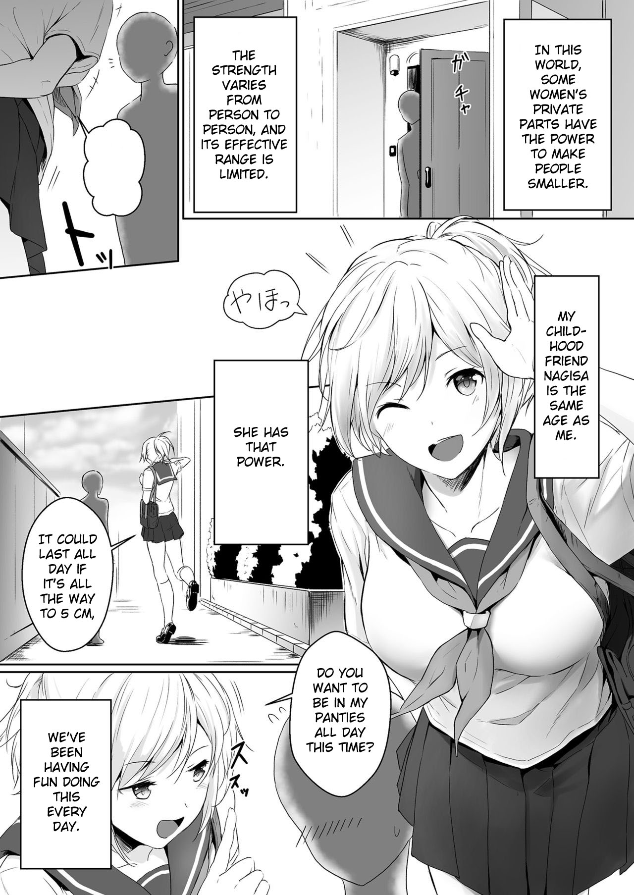 [Honey lounge (Hachimitsu)] Shukushou Seikatsu ~Osananajimi to no Sugoshikata~ | Shrinking Activity ~How To Spend Time With Childhood Friend~ [English] [zupernam] page 3 full