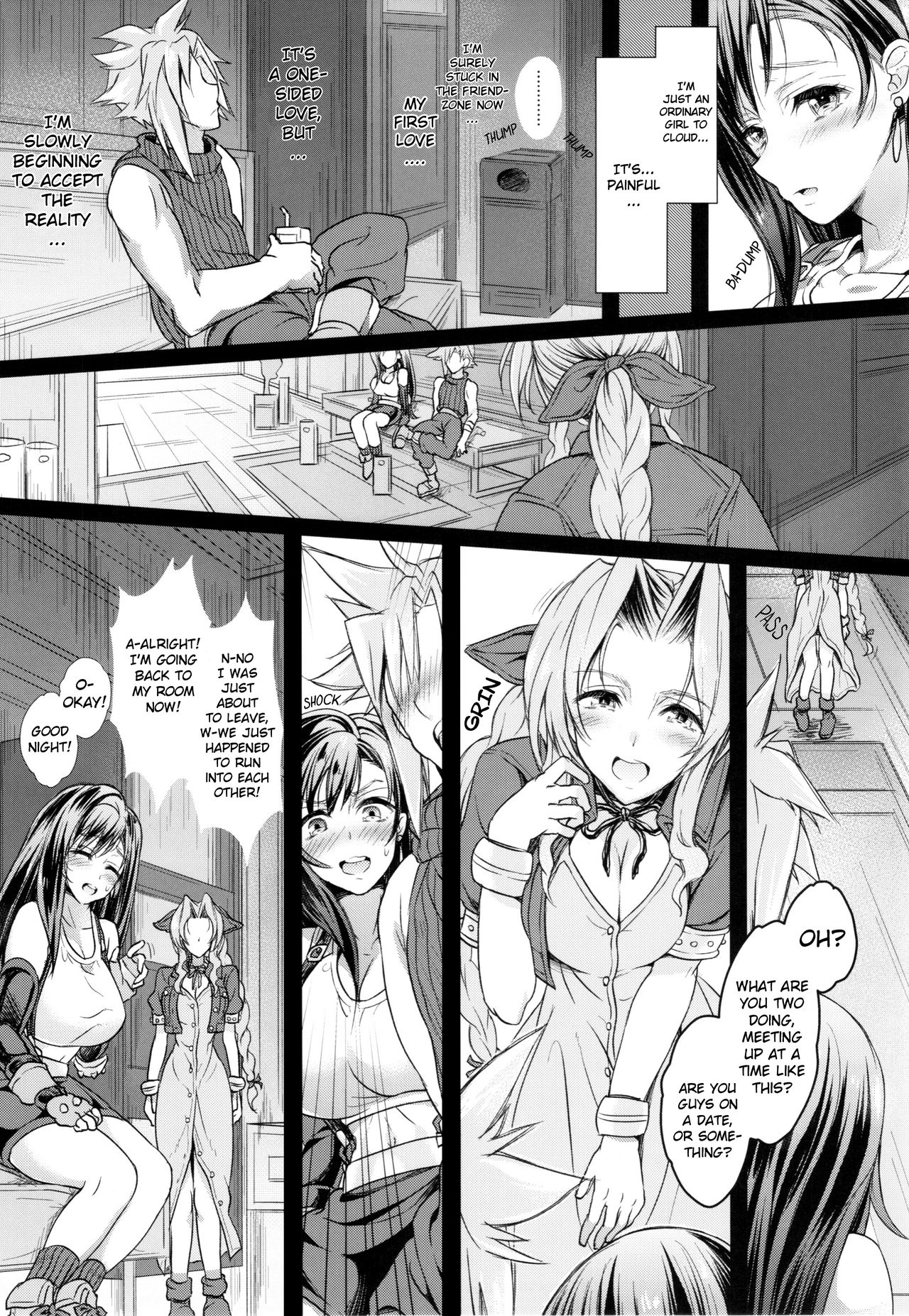 (Futaket 12) [Samurai Ninja GREENTEA] Futanari Doutei Tifa San -Junjou- Inran Mesuchinpo Kairaku Ochi + Paper (Final Fantasy VII) [English] [Manab&] page 7 full